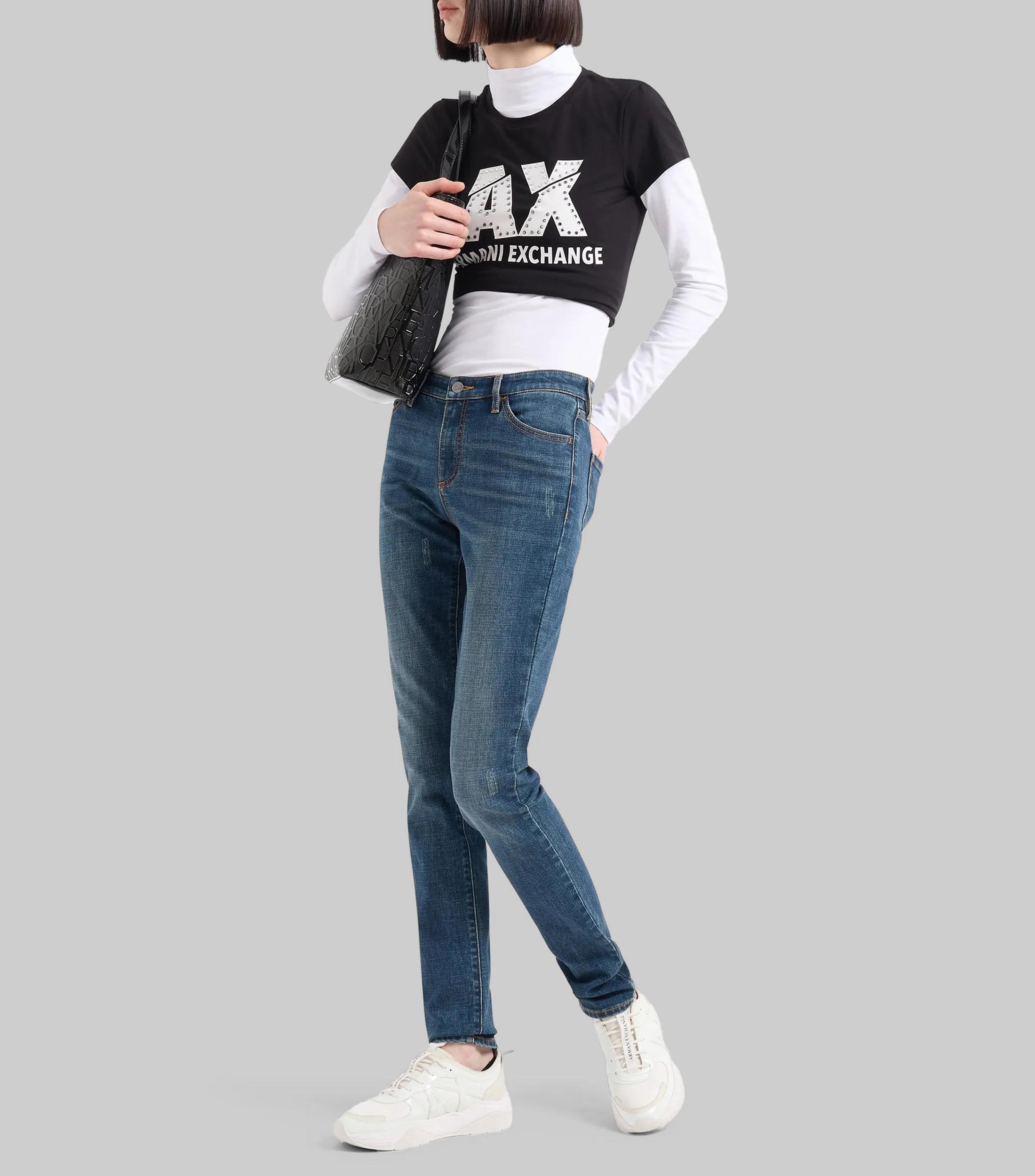Playera cuello redondo manga corta Mujer