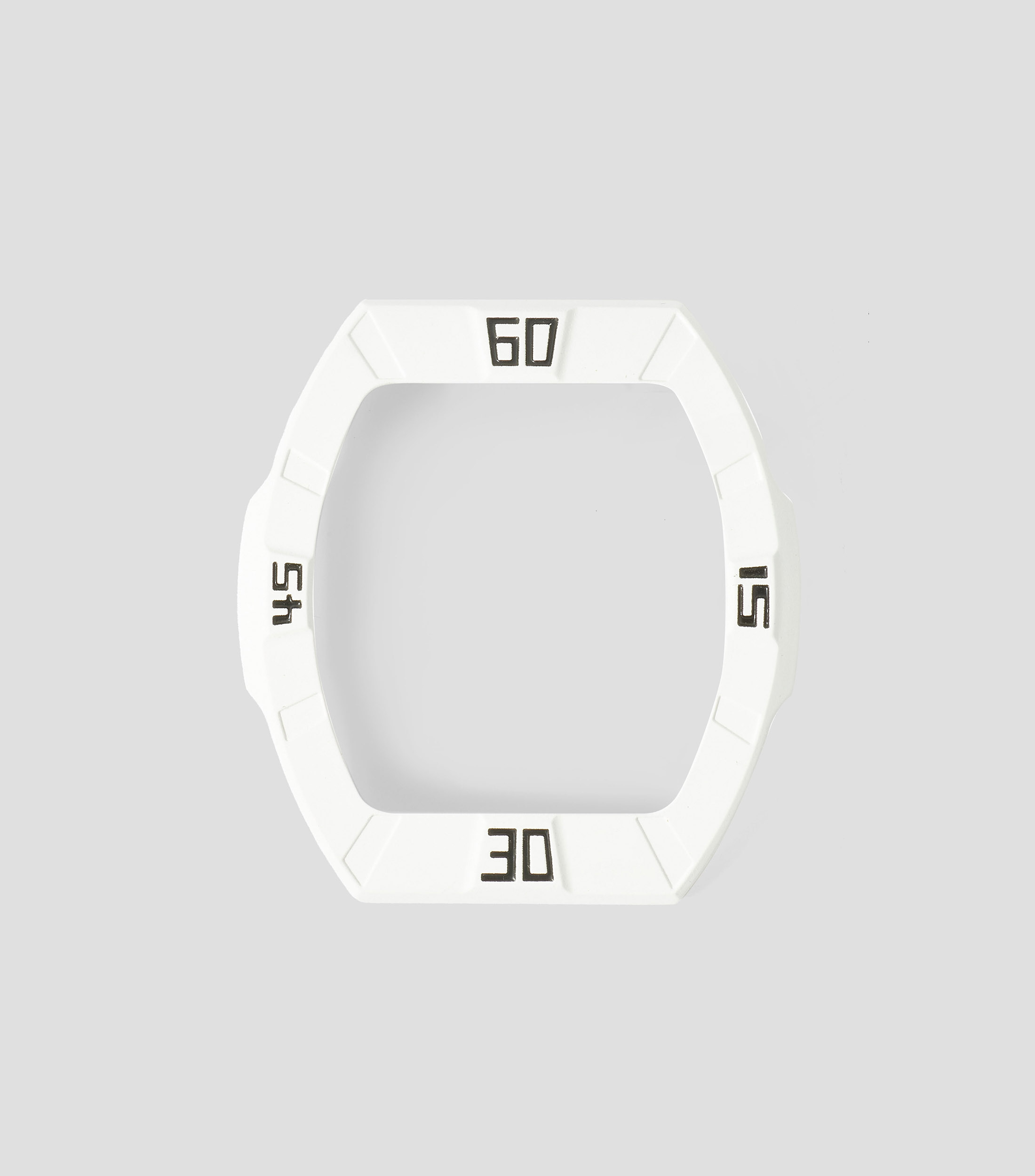 Bisel intercambiable para reloj Atomic en caucho fluoro blanco