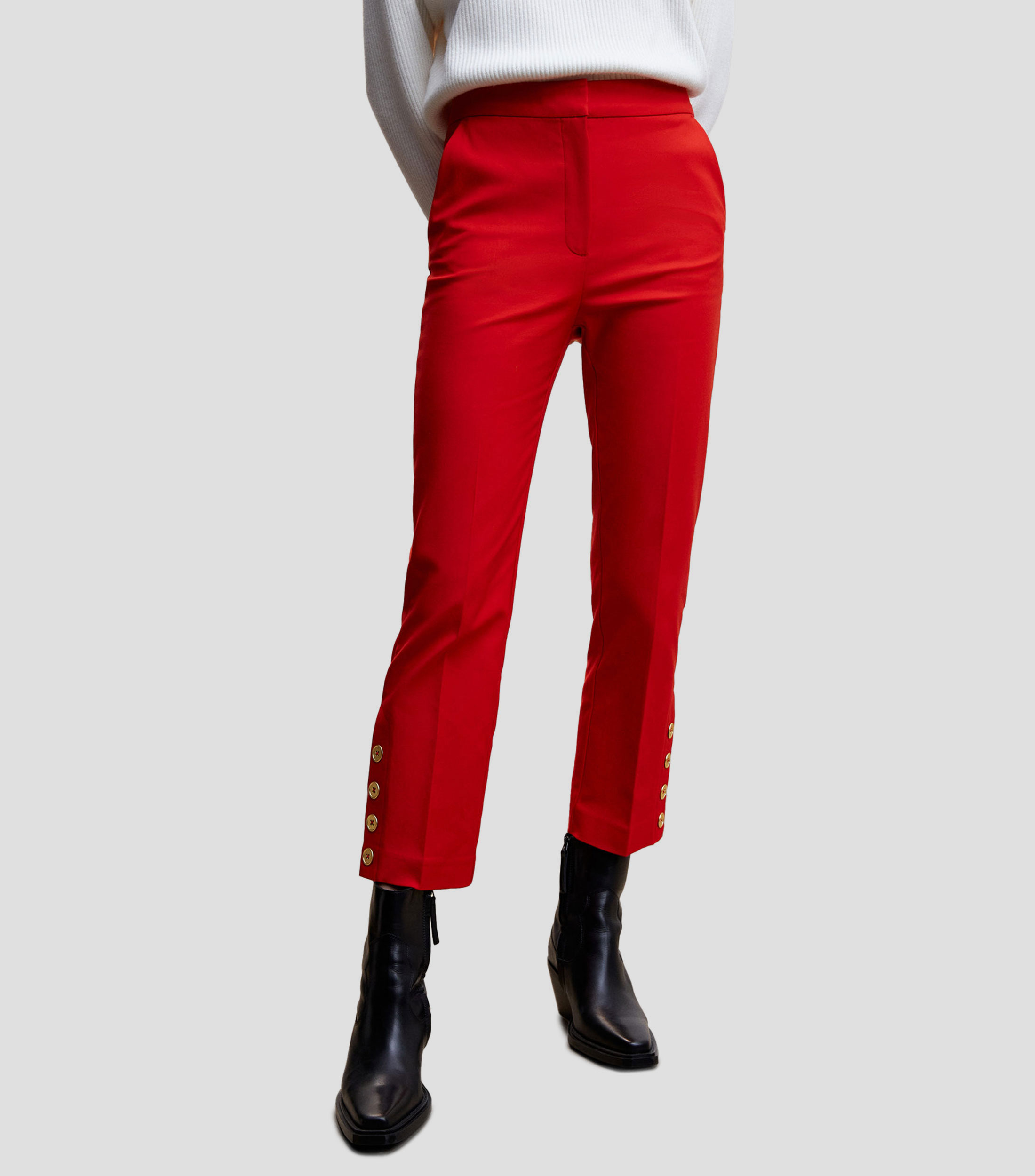 Pantalon Droit Marron Mango Femme - 2410817-marron
