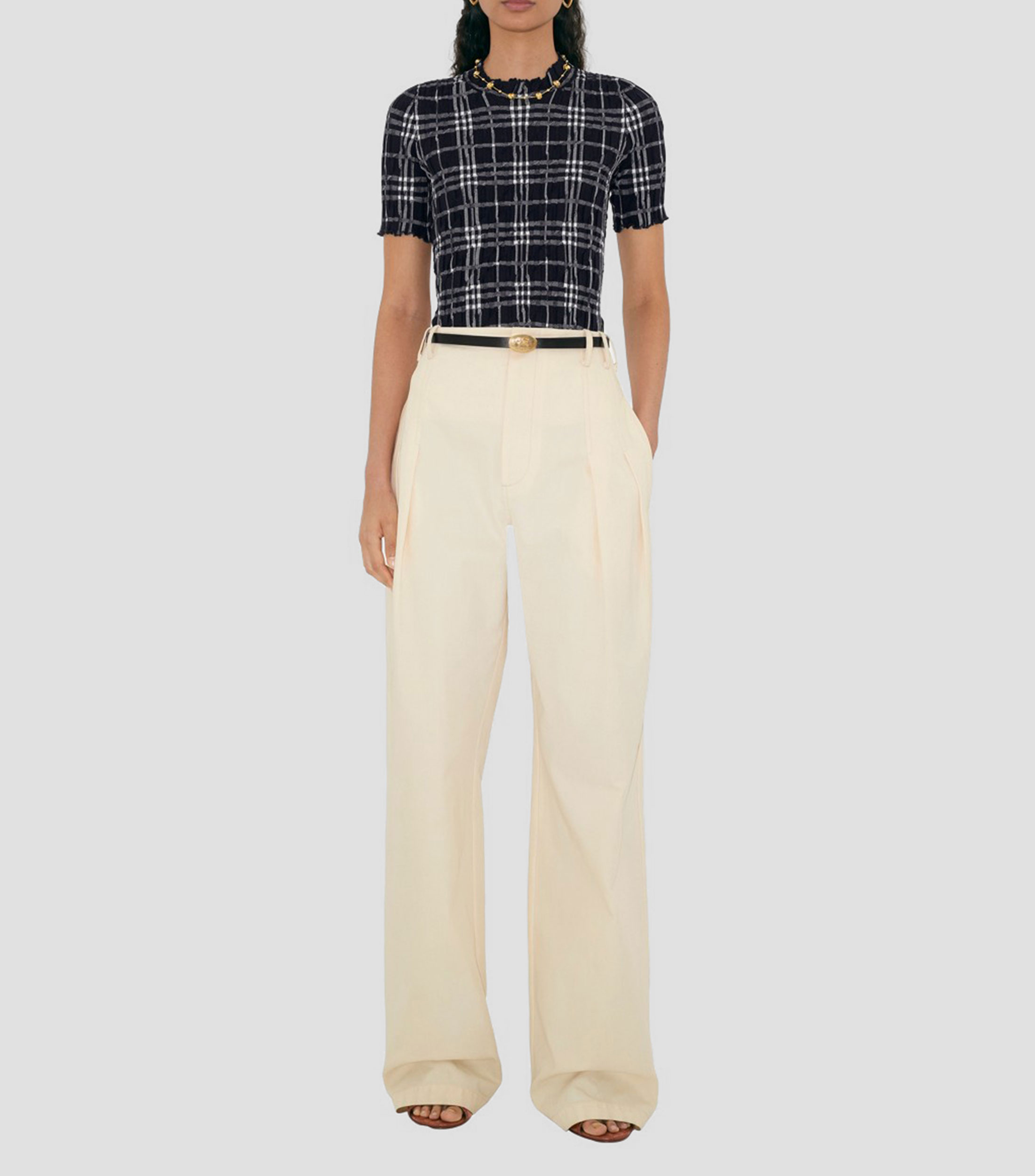 Cinturón reversible en piel casual Mujer