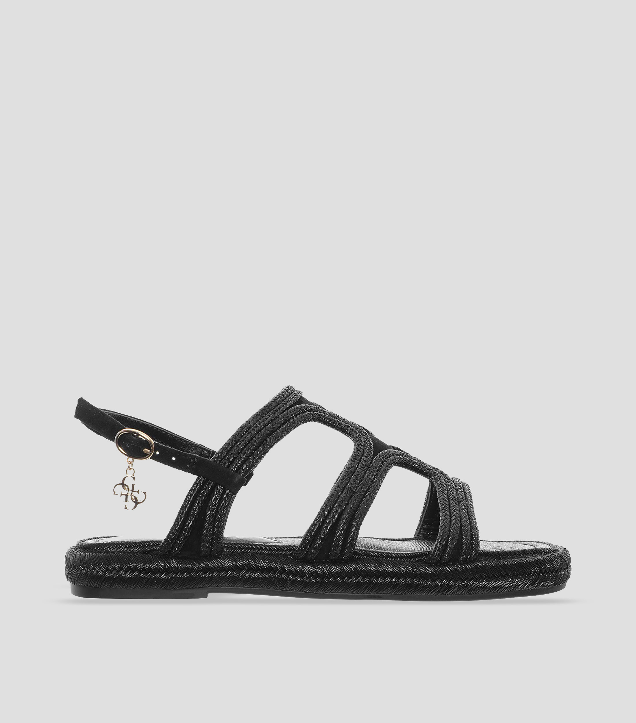 Sandalias con tacón bajo media luna Mujer