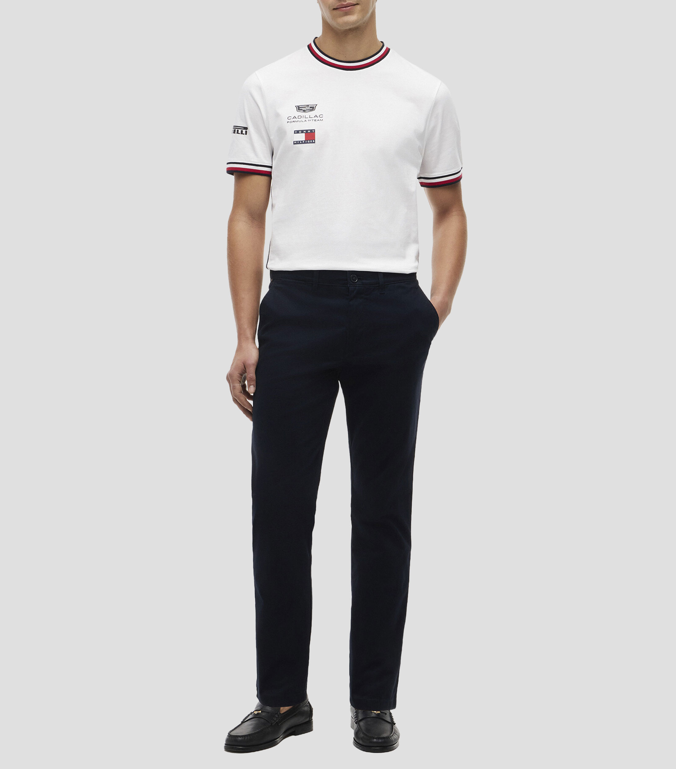 Playera cuello redondo manga corta con estampado Hombre Colección Cadillac