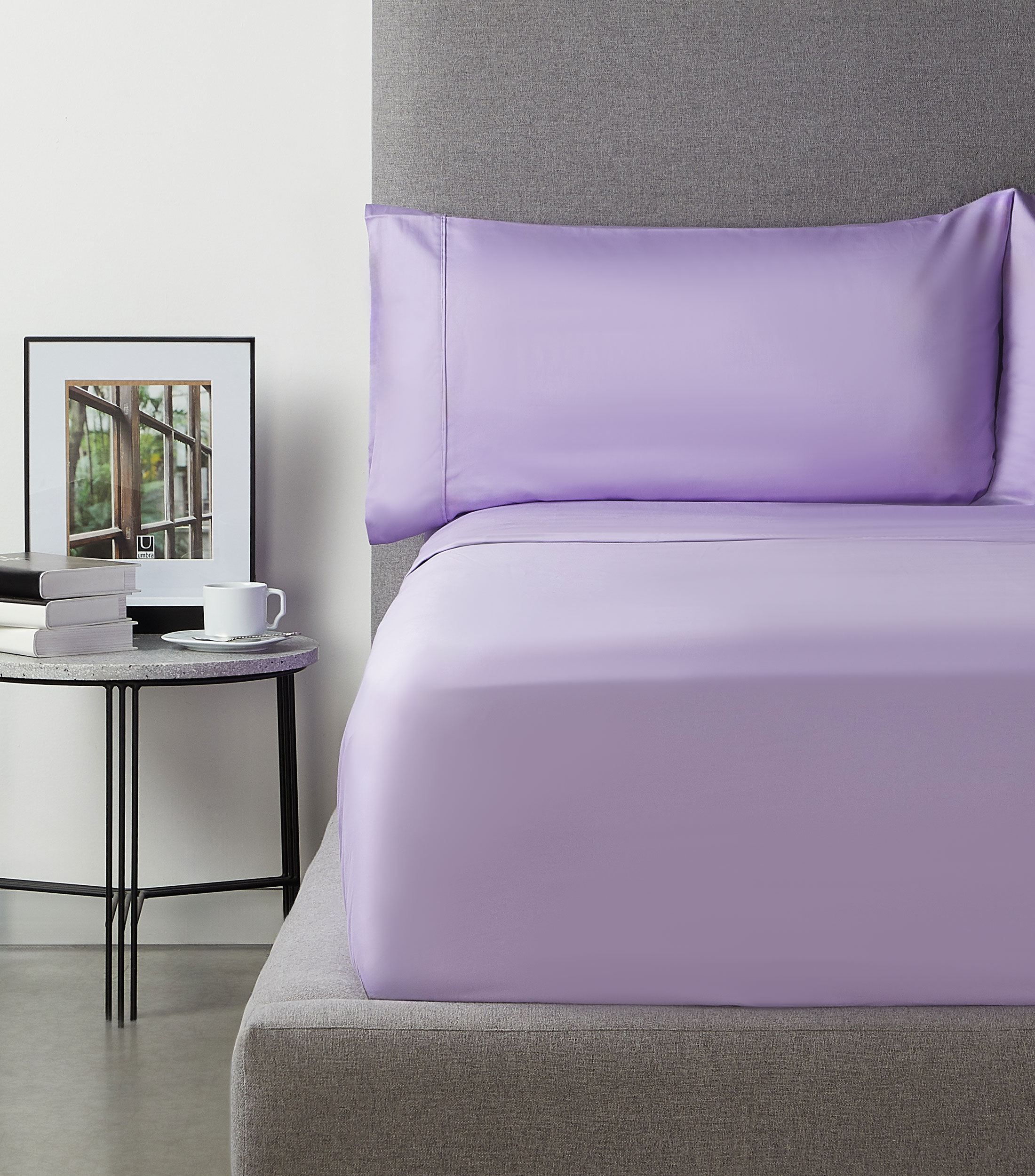 Funda para Almohada king size en Algodón lila