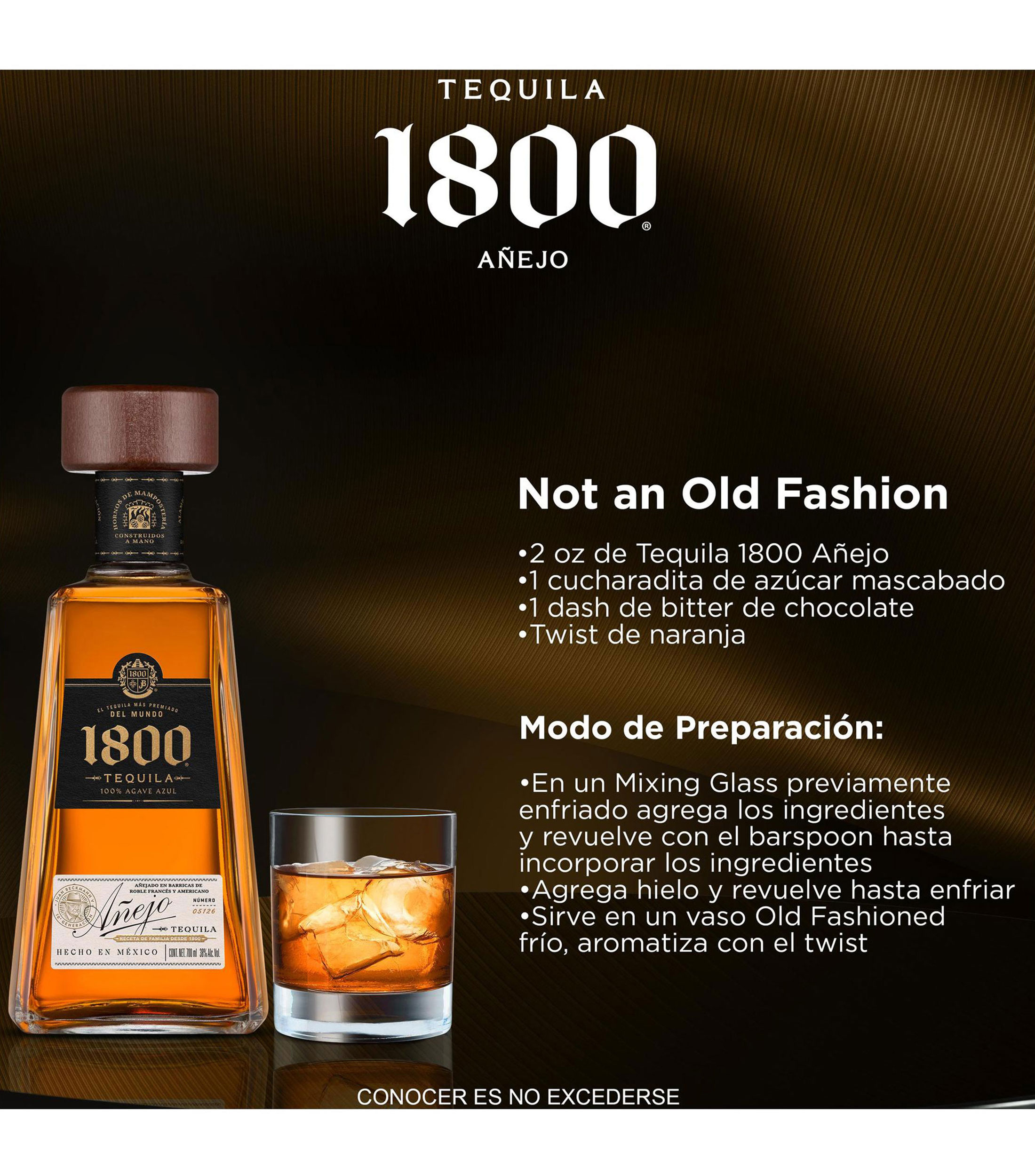 Tequila anejo 1800, 700 ml