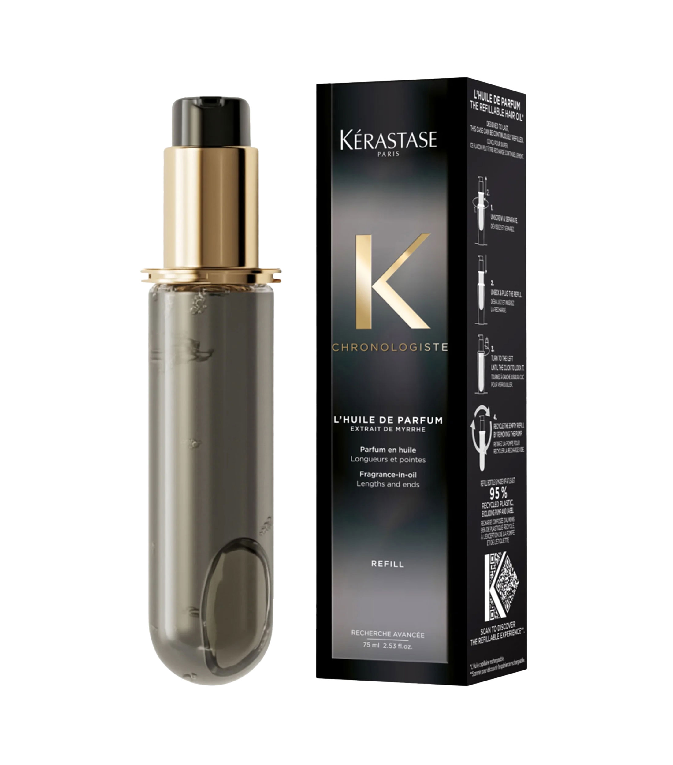 Refill de Perfume Capilar Chronologiste LHuile de Parfum, 75 ml