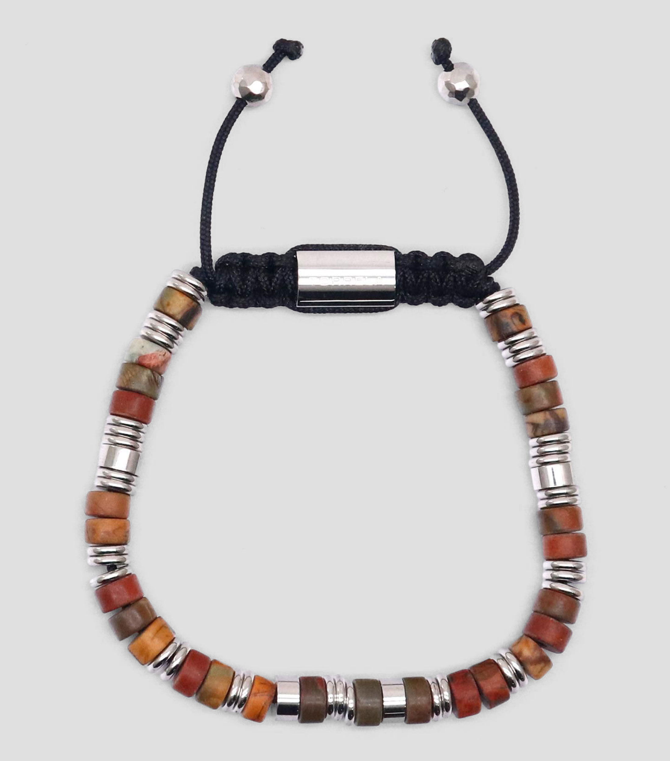 Pulsera ajustable con piedras jaspe Unisex