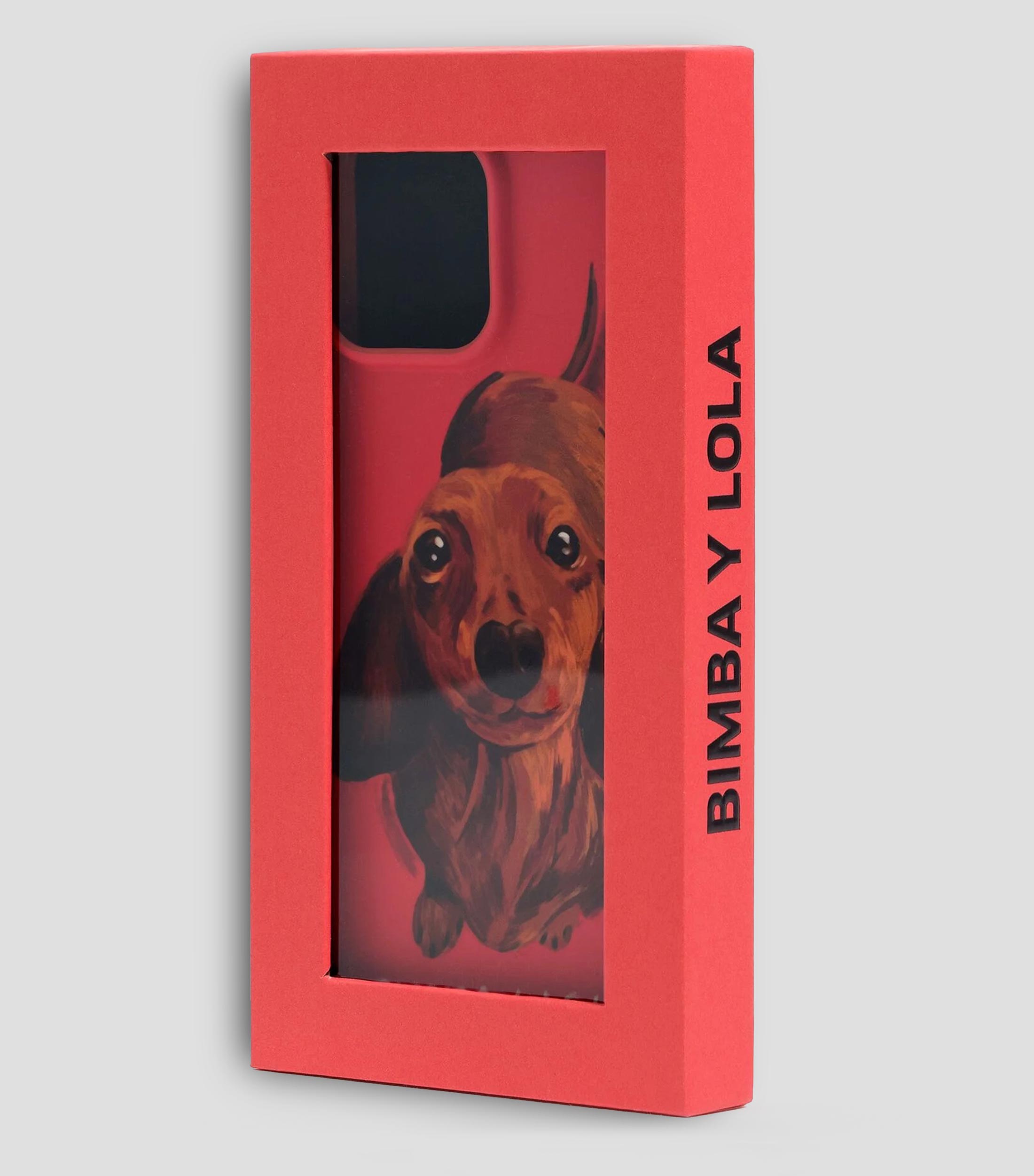 Funda rígida iPhone 16 Pro Max teckel roja