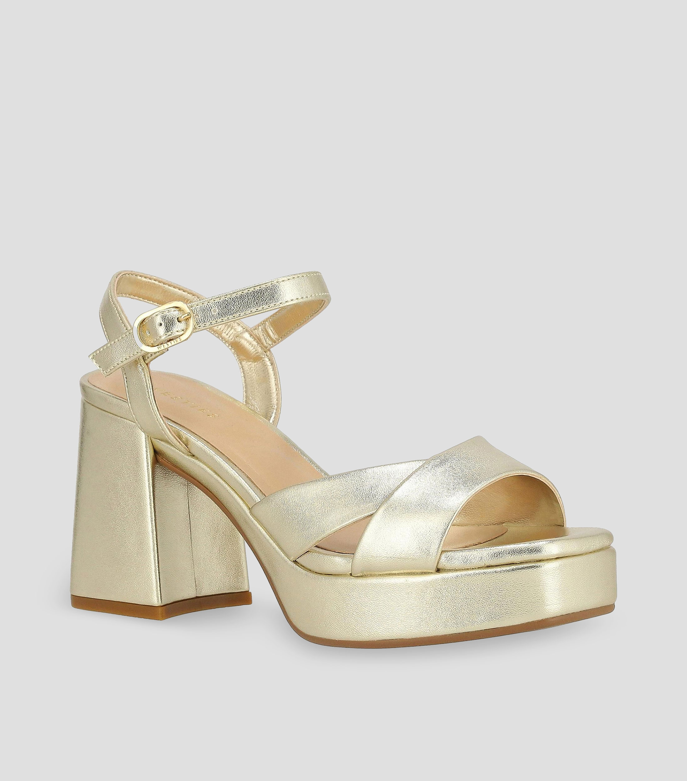 Sandalias con tacón ancho de 7 cm Mujer