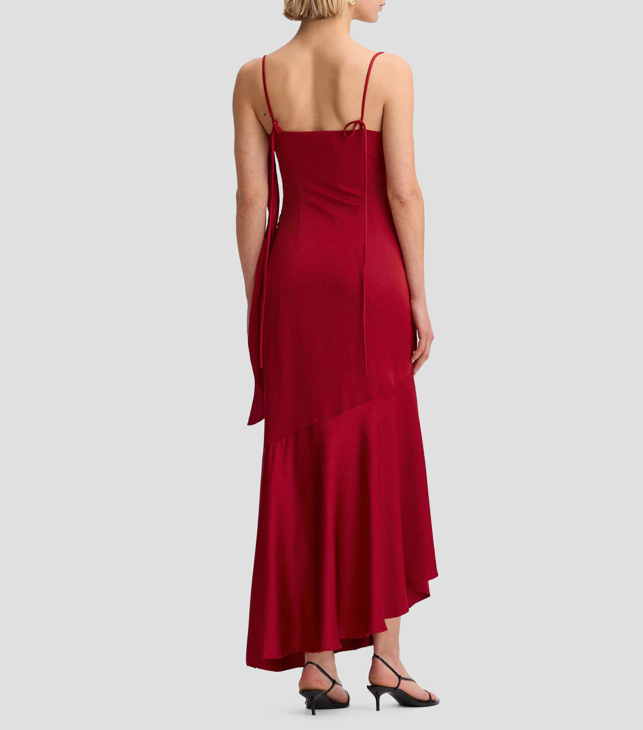 Vestido de fiesta largo liso Mujer