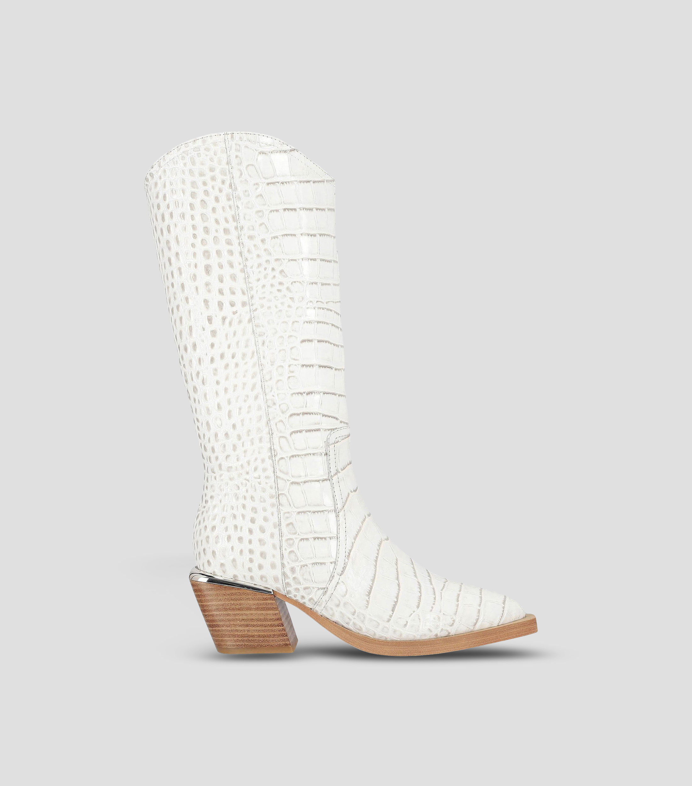 Botas Largas con Tacón Ancho de 6 cm Mujer
