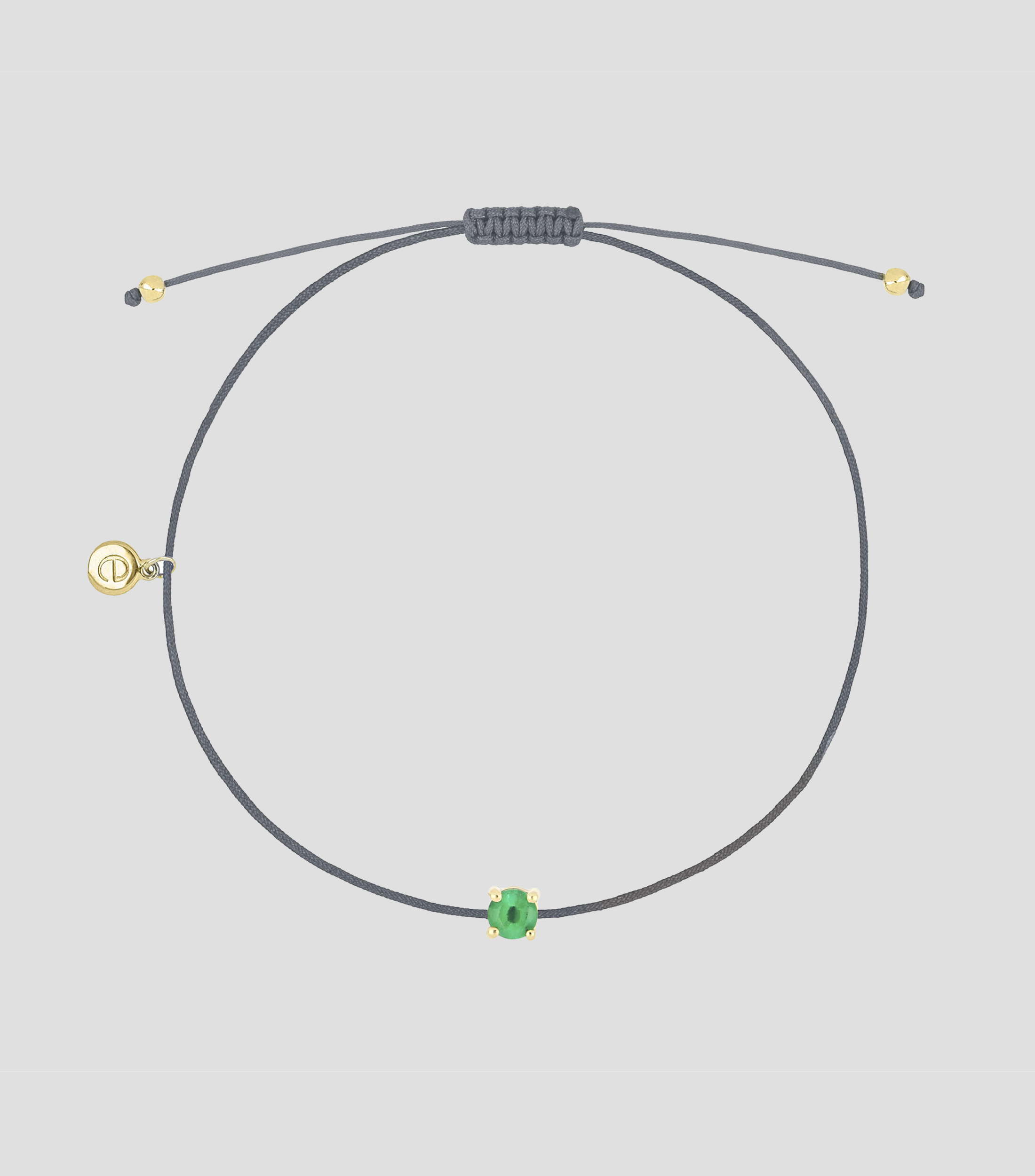 Pulsera con esmeralda Mujer