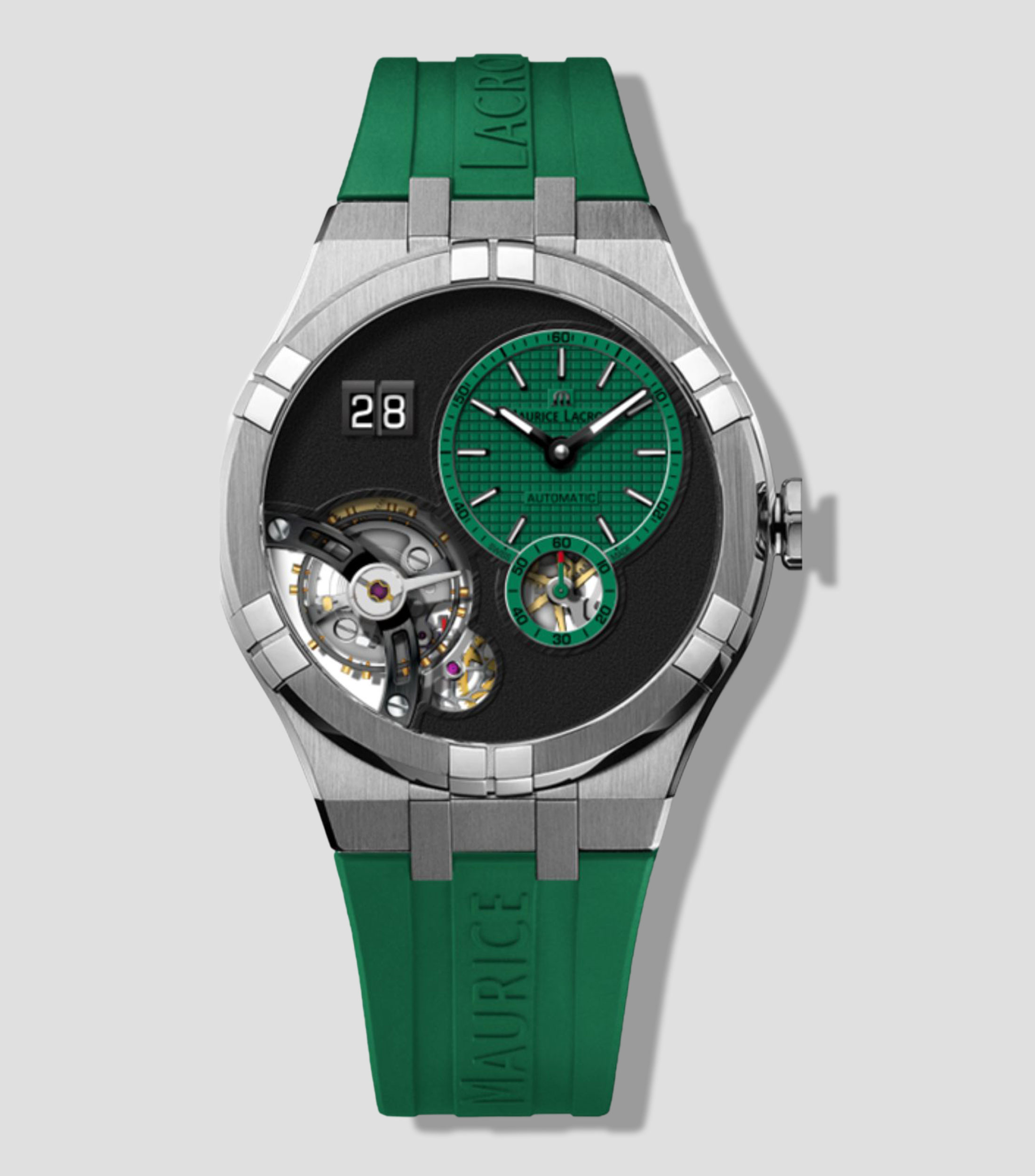 Reloj para hombre Aikon Master Grande Date Casual, Plateado