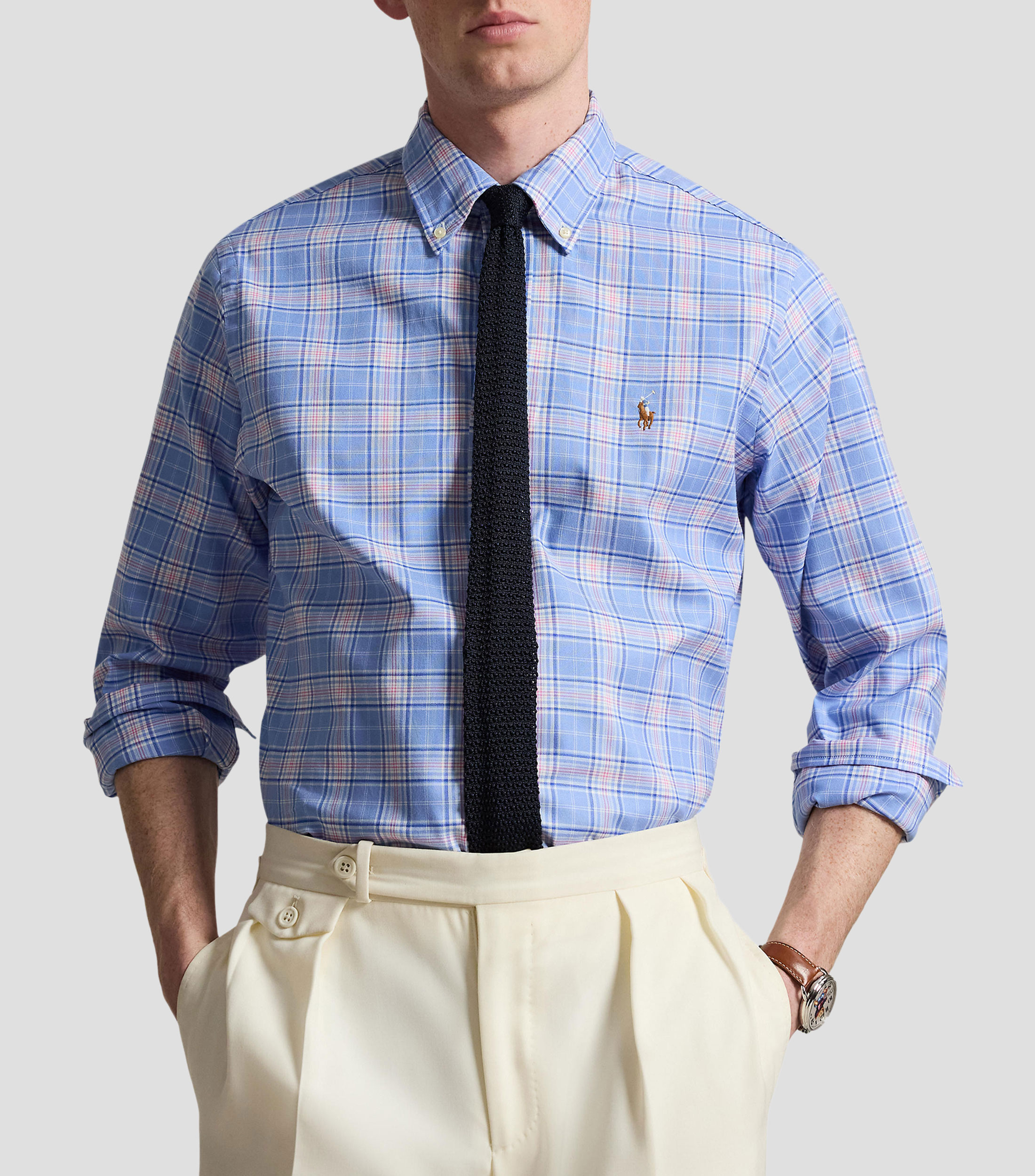 Camisa Oxford de corte clásico y alto rendimiento Hombre