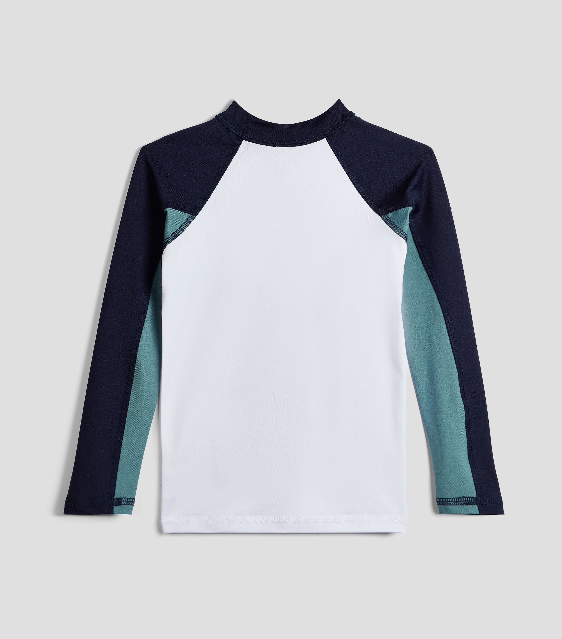 Playera de playa cuello redondo manga larga estampada Niño