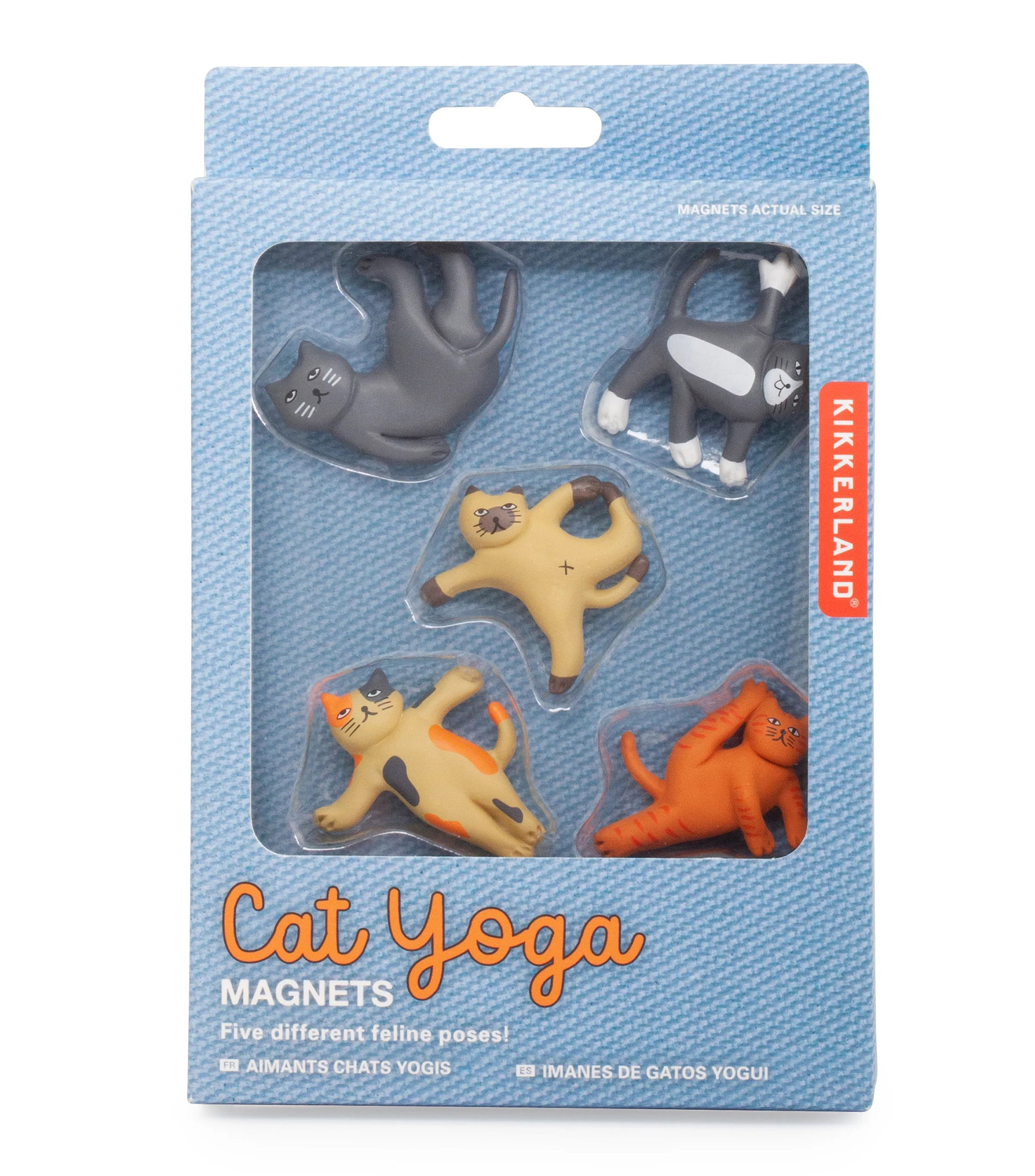 Set 5 magnetos - Gatitos Yoga