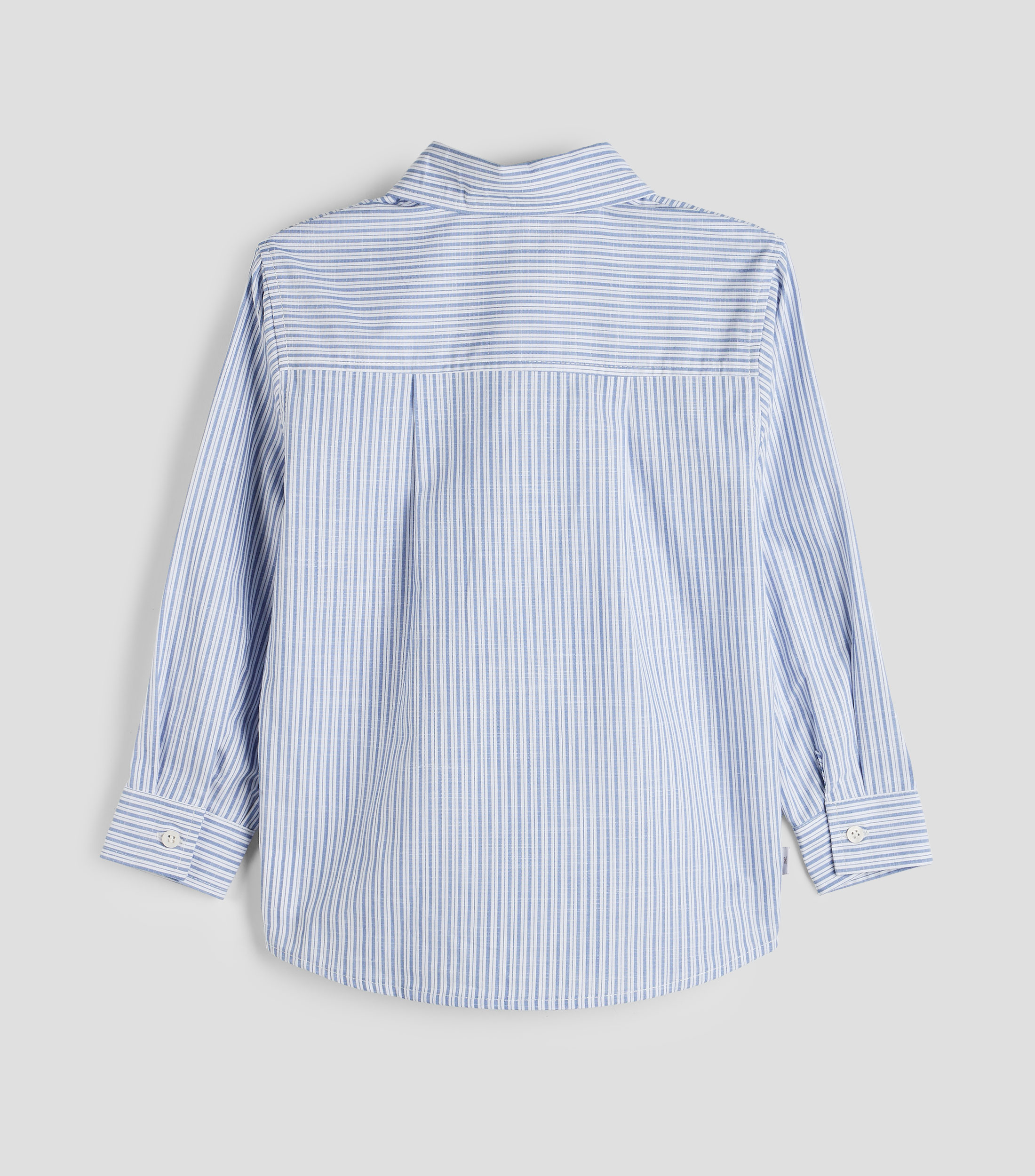 Camisa de rayas con manga larga Bebé