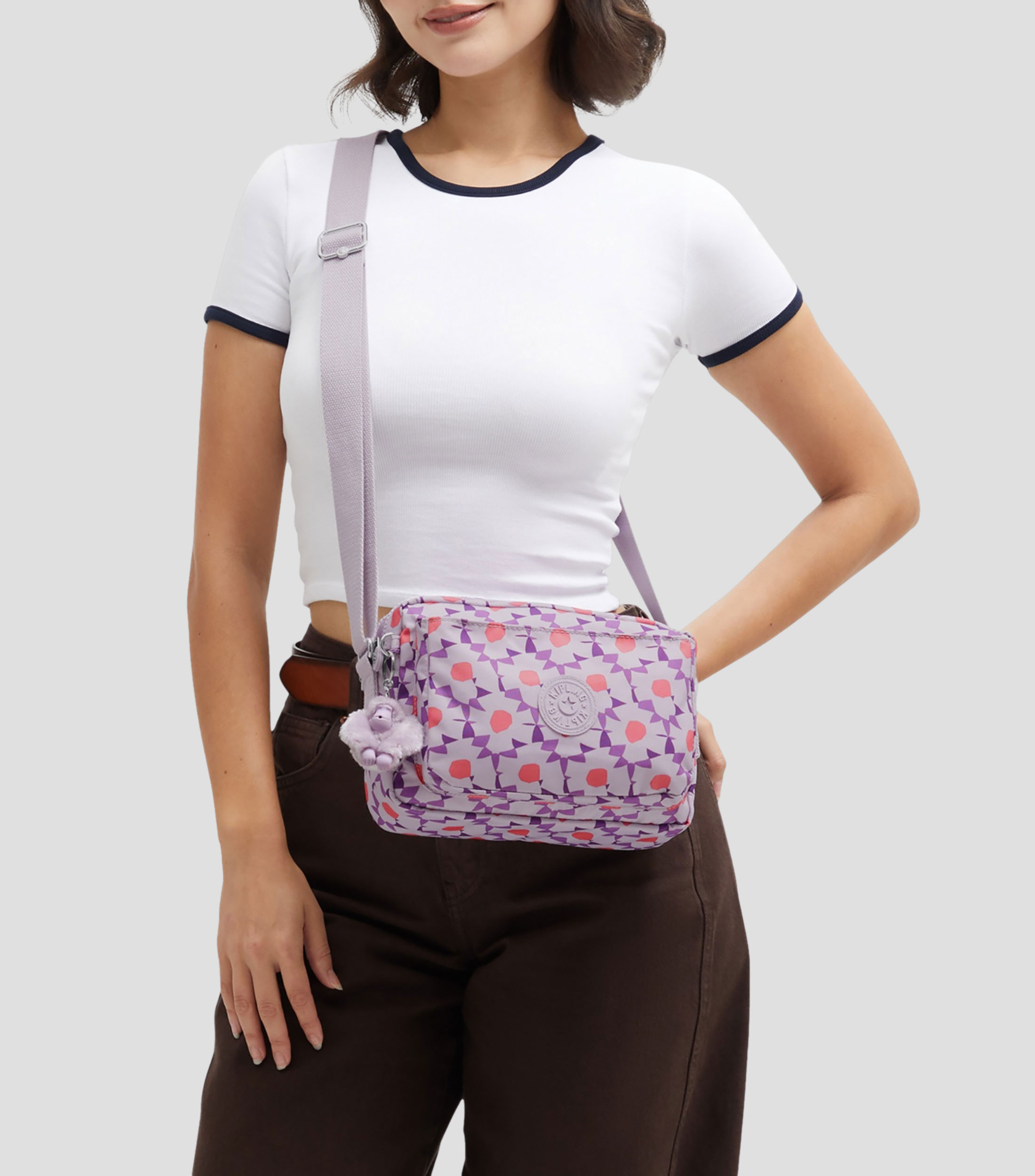 Bolsa crossbody multicolor Abanu estampada Niña