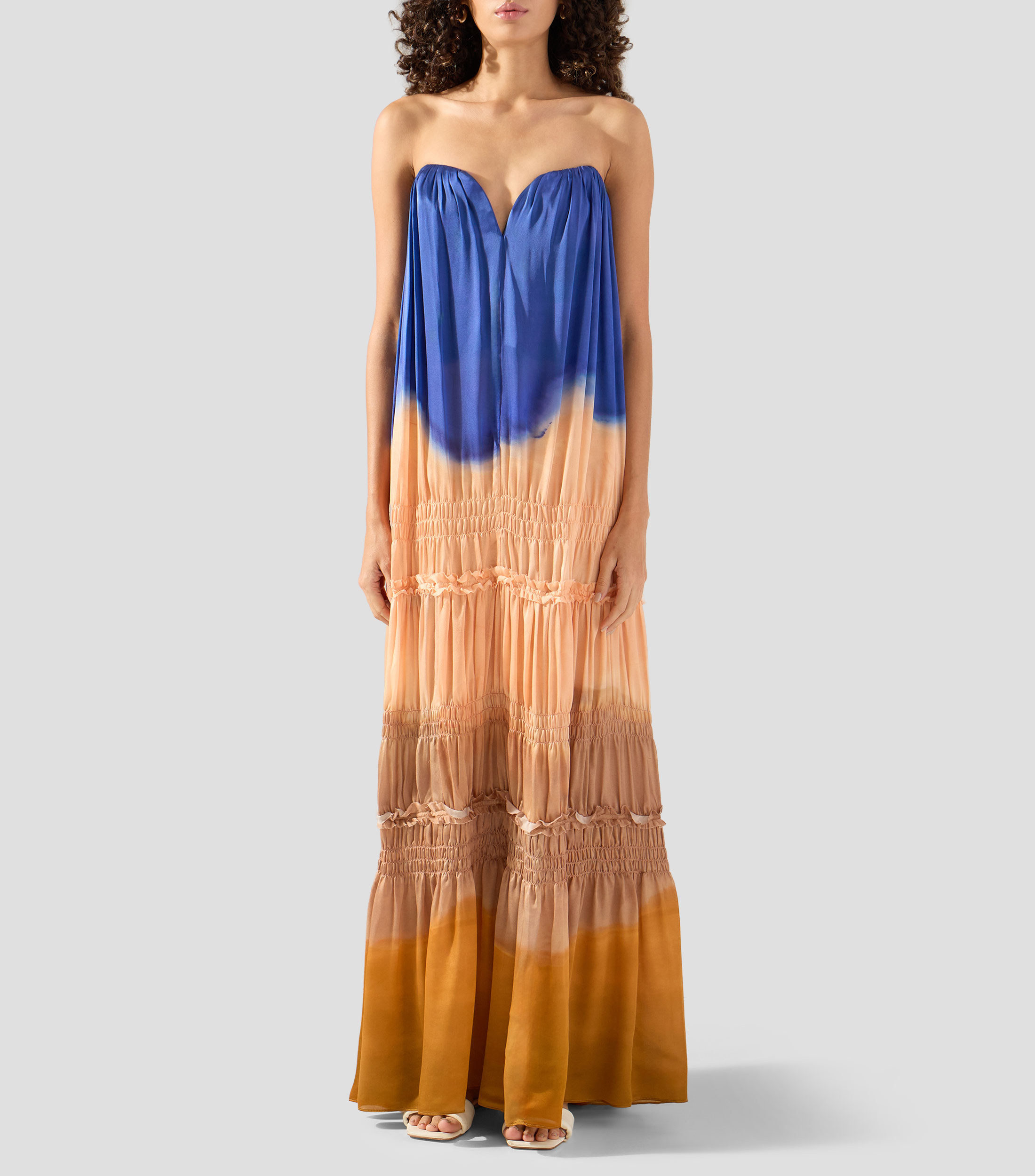 Vestido maxi estampado Veil Mujer