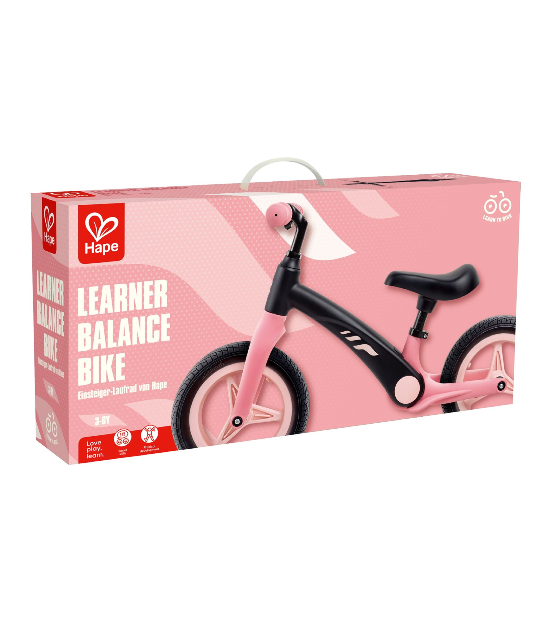 Bicicleta de equilibrio para principiantes Rosa Niña