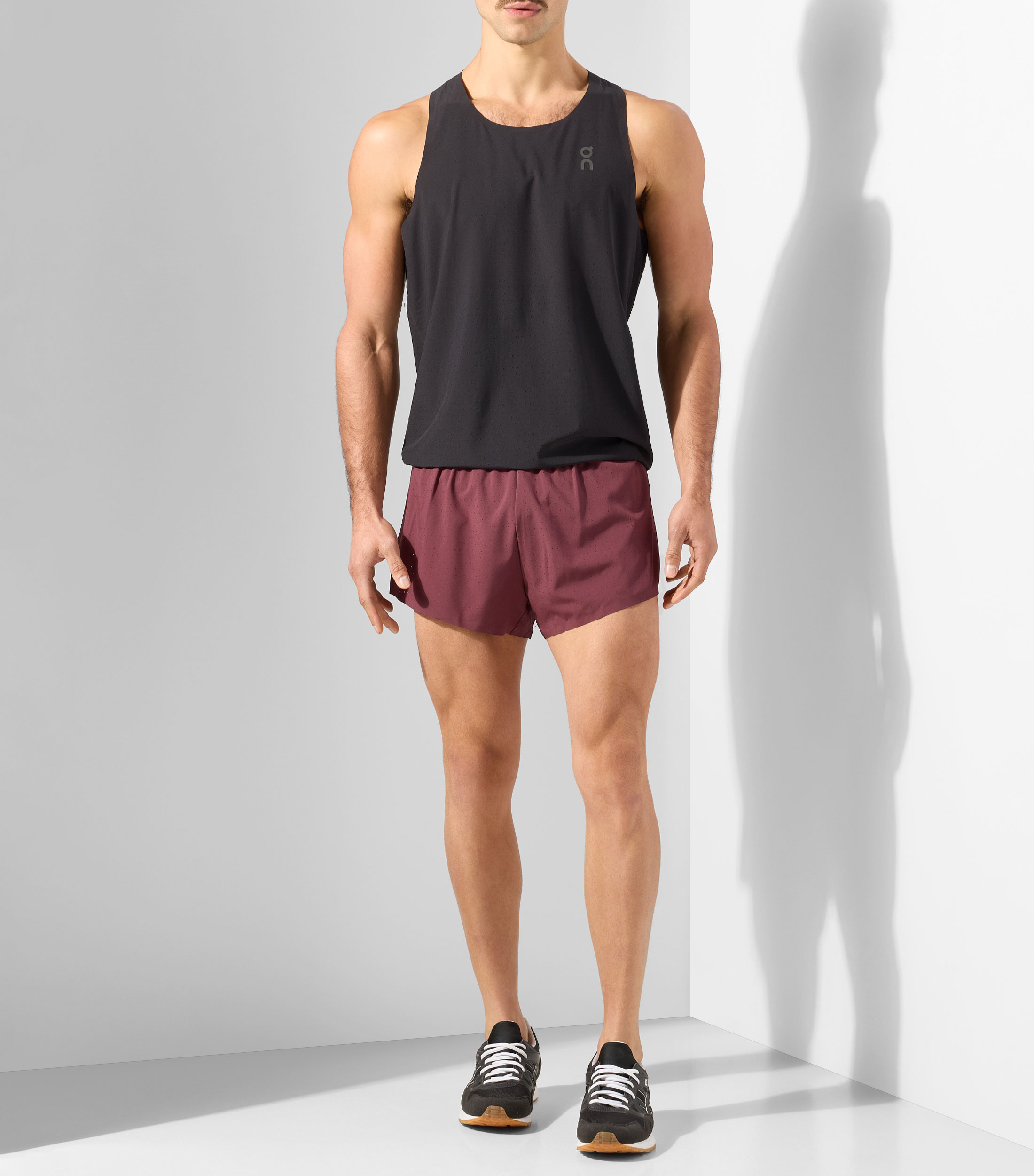 Short para correr Race sólido Hombre