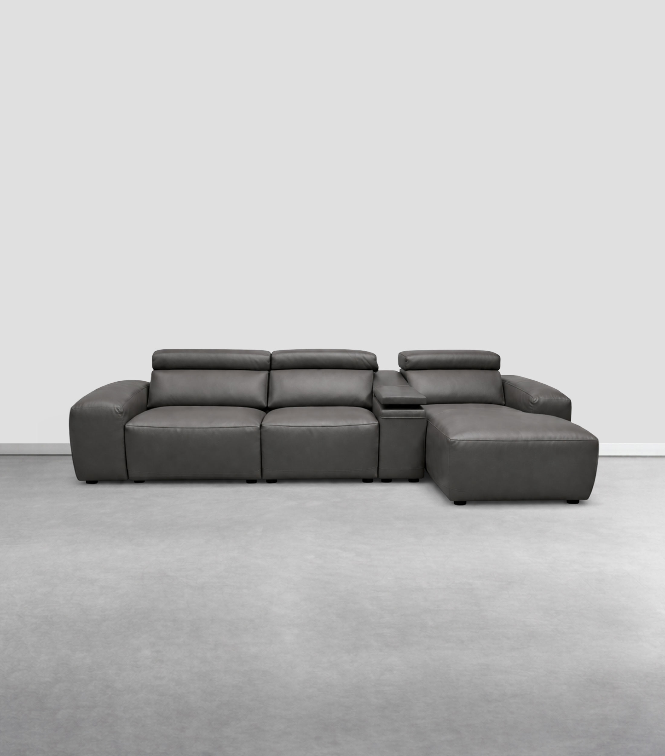 Sala modular derecho Izzoly en piel