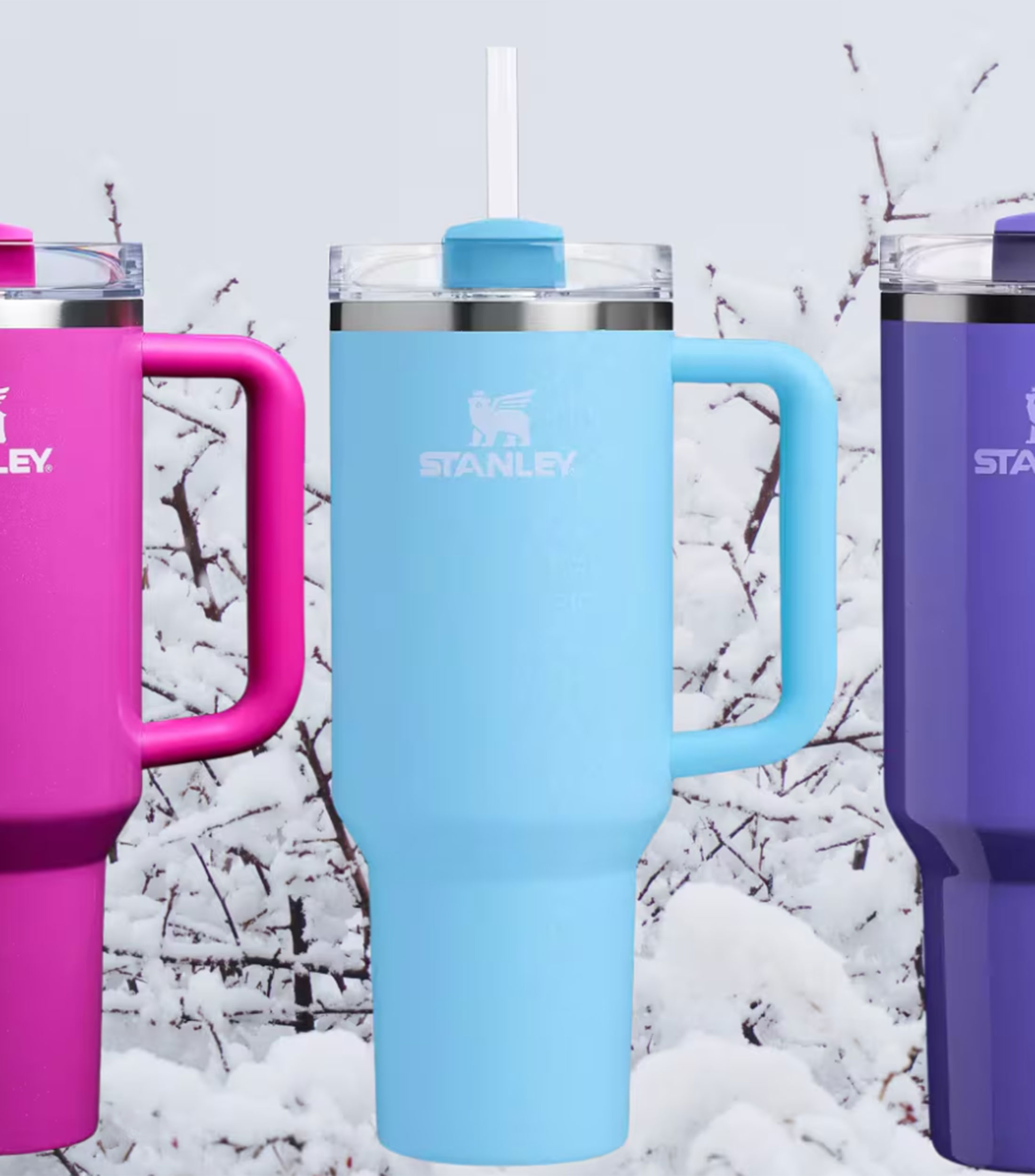 Termo Stanley Quencher Blue Crush en Acero Inoxidable con Popote, 1.18 L