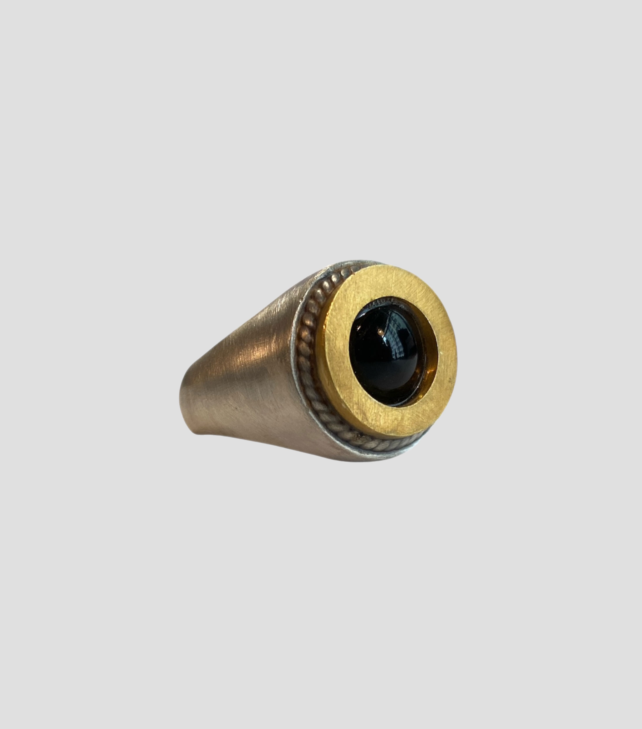 Anillo en plata .925 con ónix Hombre