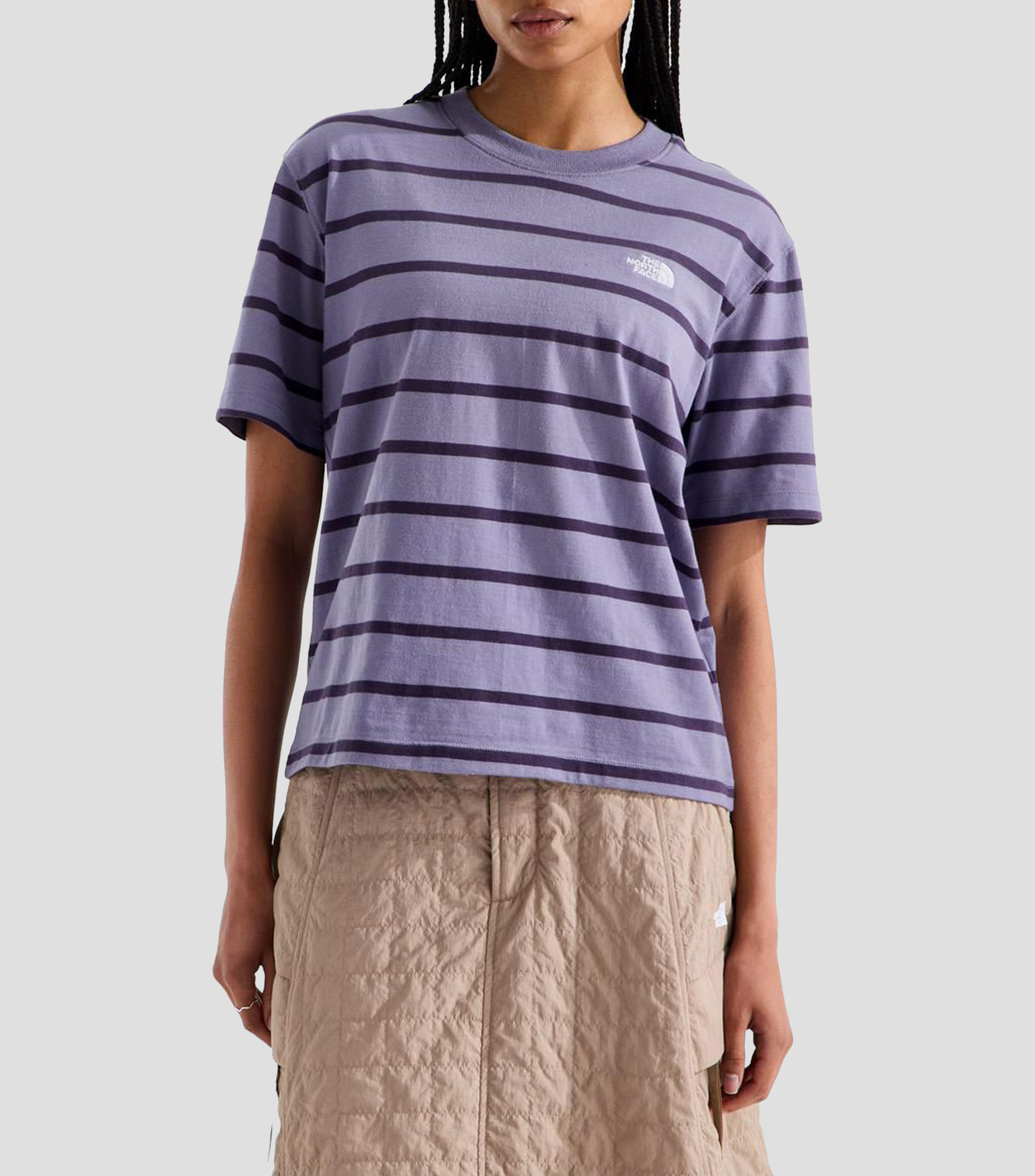 Playera Vista Stripe Short Mujer