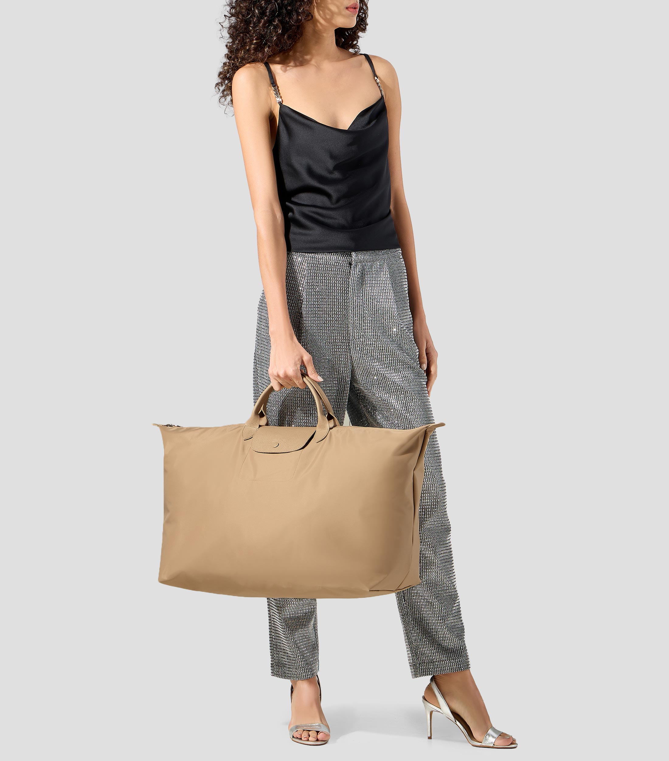 Bolsa de viaje Tote lisa Mujer