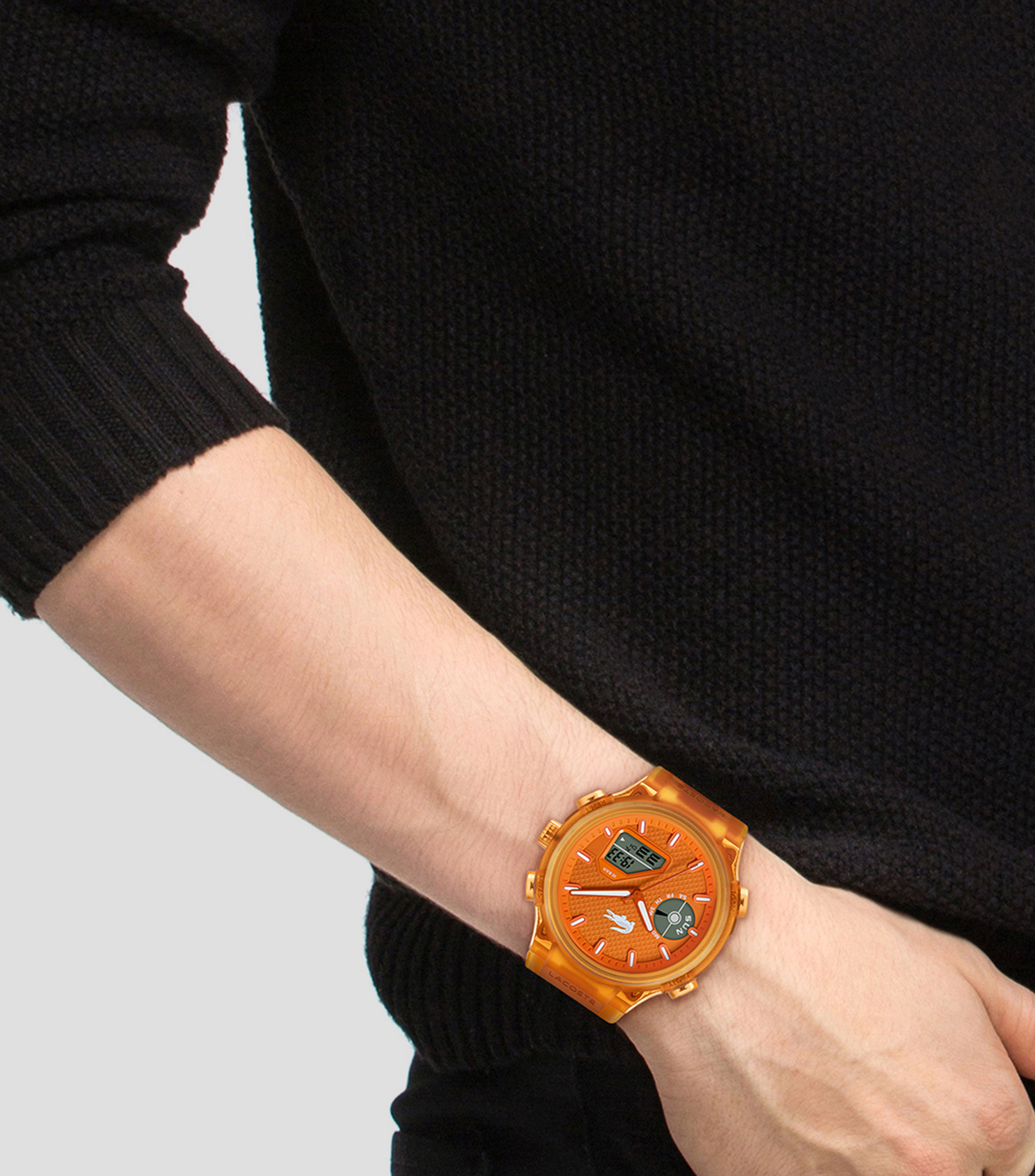 Reloj para Hombre Deportivo, Naranja