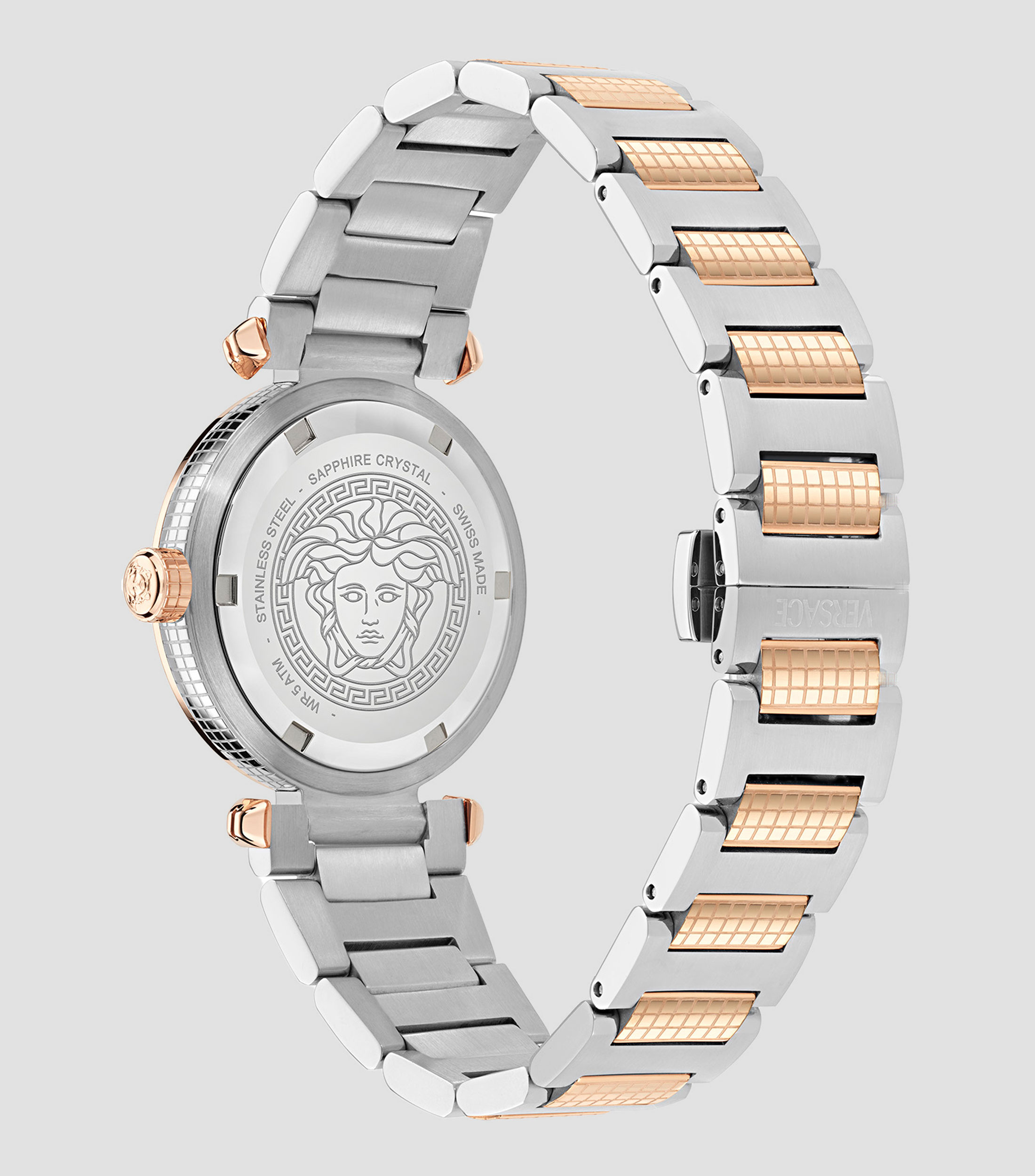 Reloj para Mujer Greek Casual, Plateado, Rosa