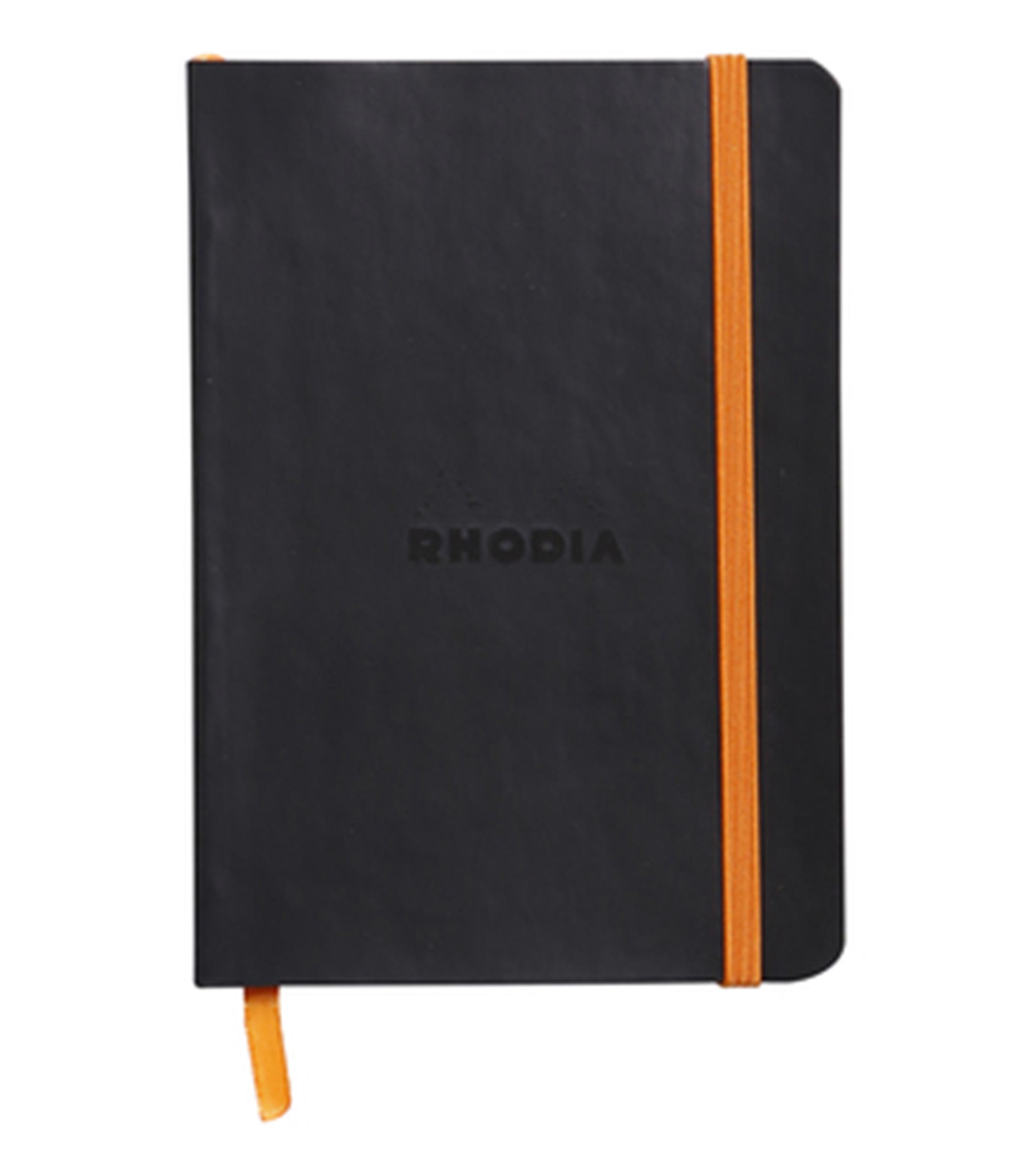 Libreta Rhodia A6 con 72 hojas raya Negro