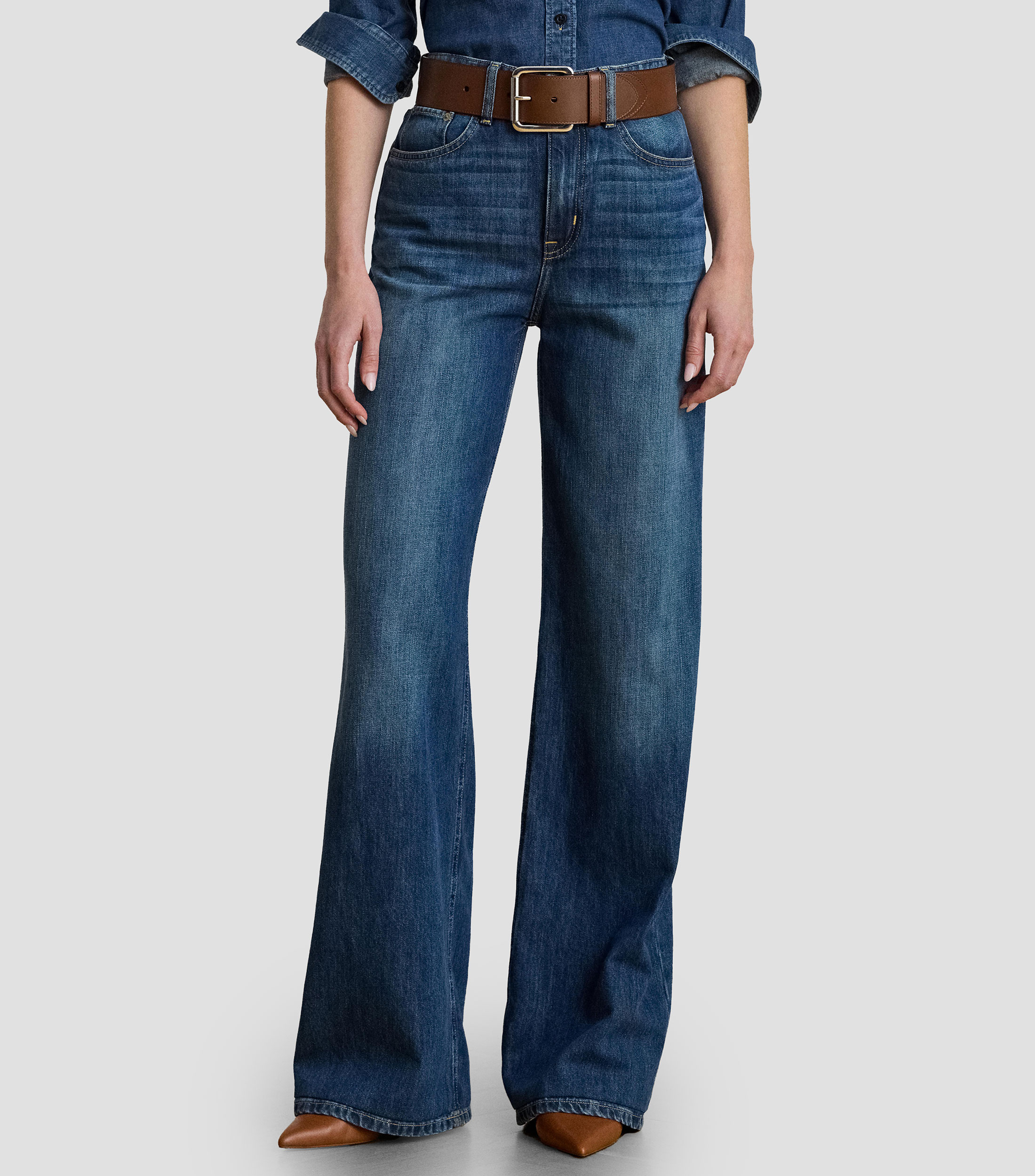 Jeans de corte recto Mujer