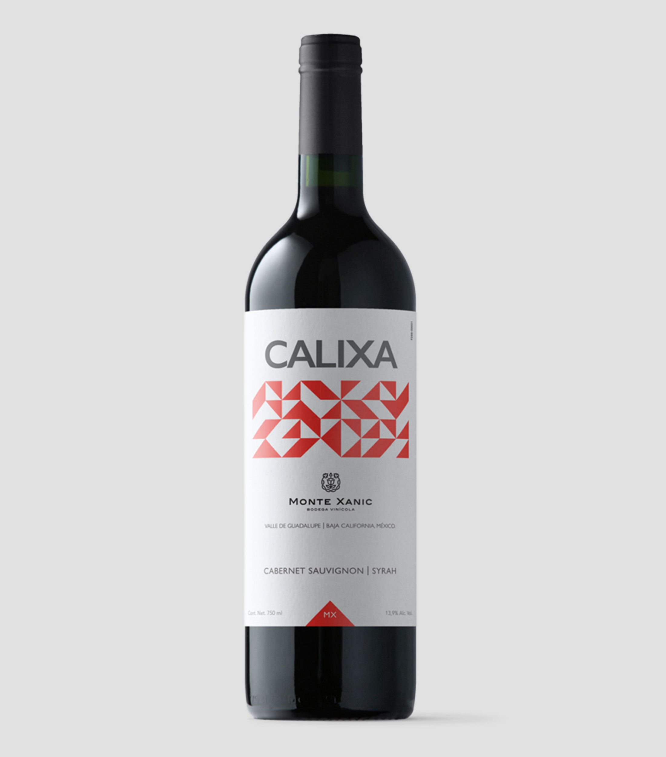 Vino Tinto Cabernet Sauvignon-Syrah Calixa, México, 750 ml