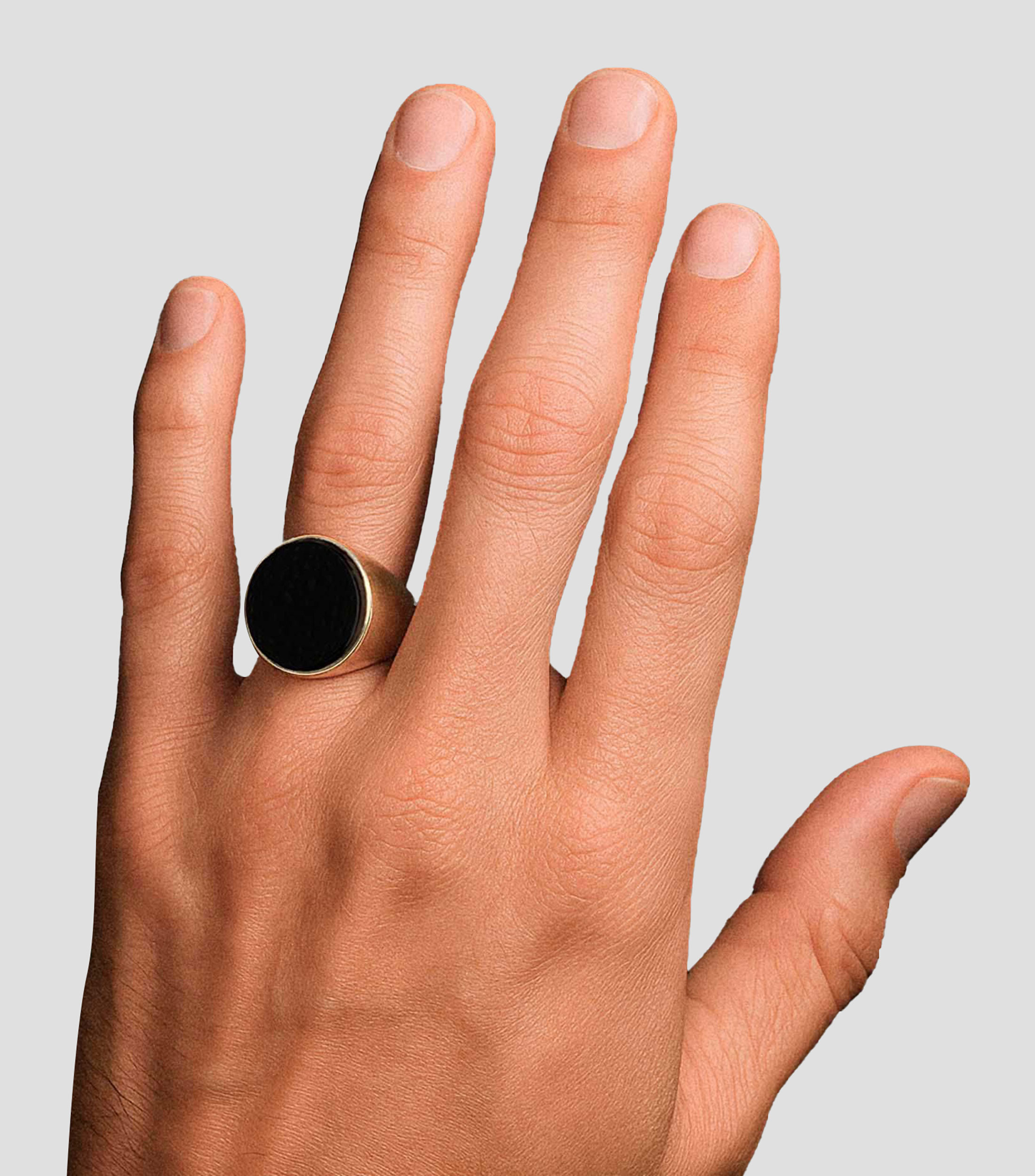 Anillo en plata .925 con ónix Fidalgo Hombre