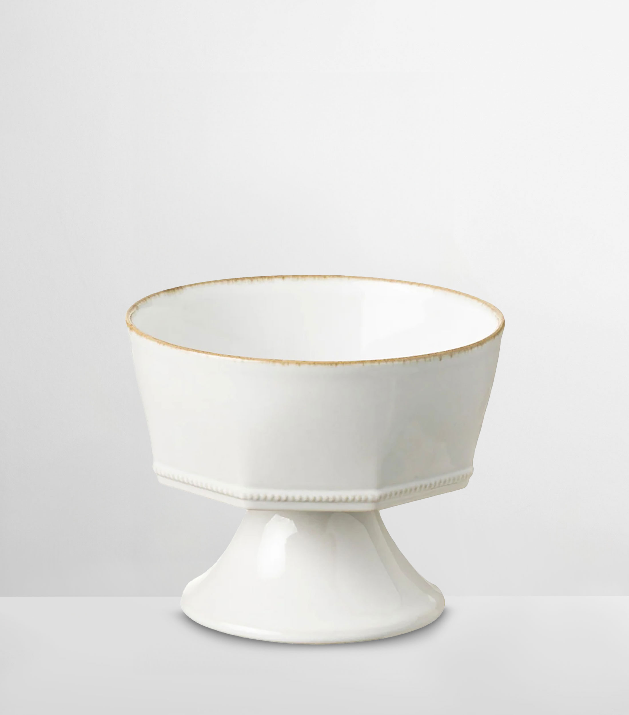 Bowl con pie Luzia blanco