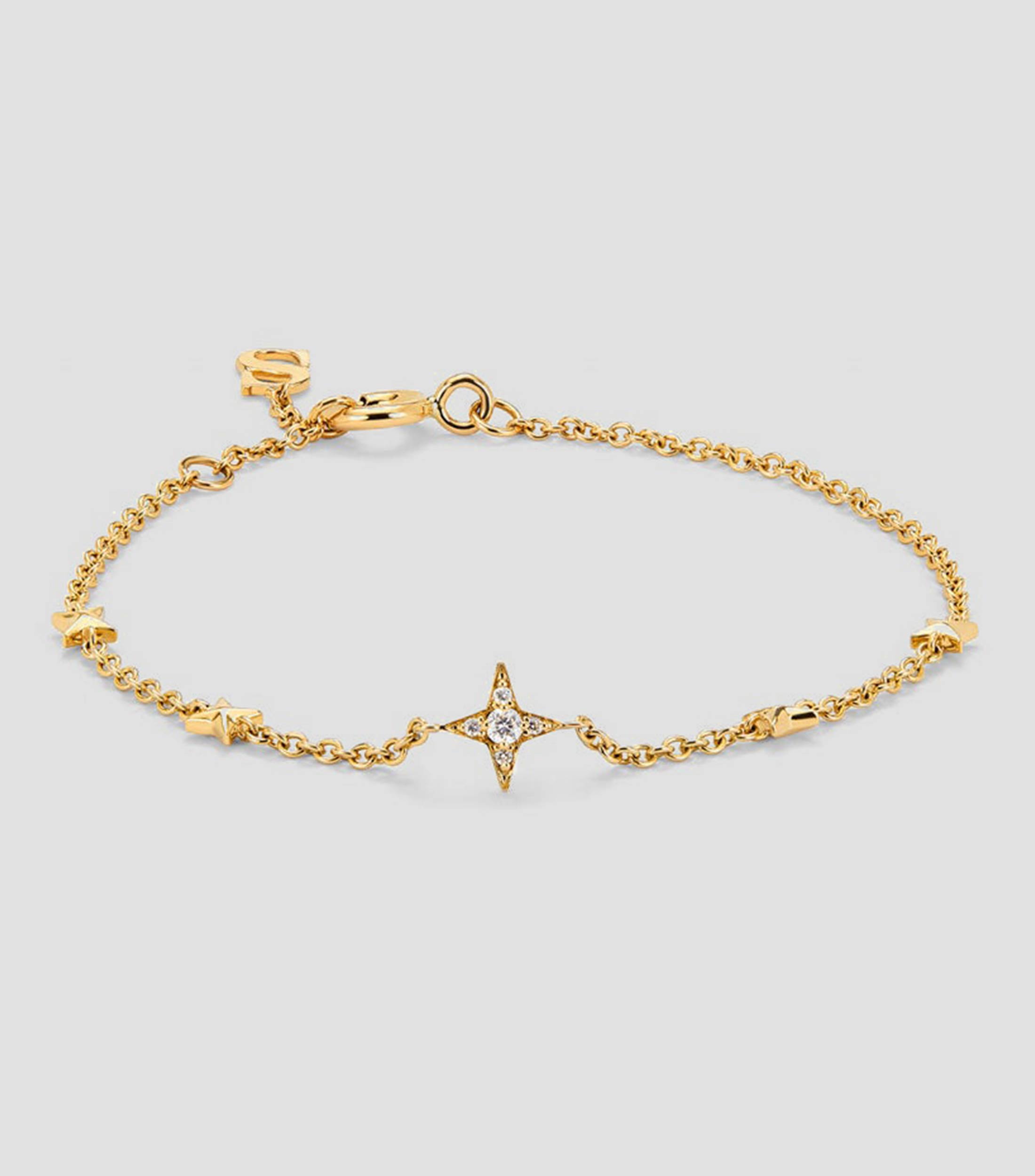 Pulsera en Oro de 18 Kilates con diamante Orion Mujer