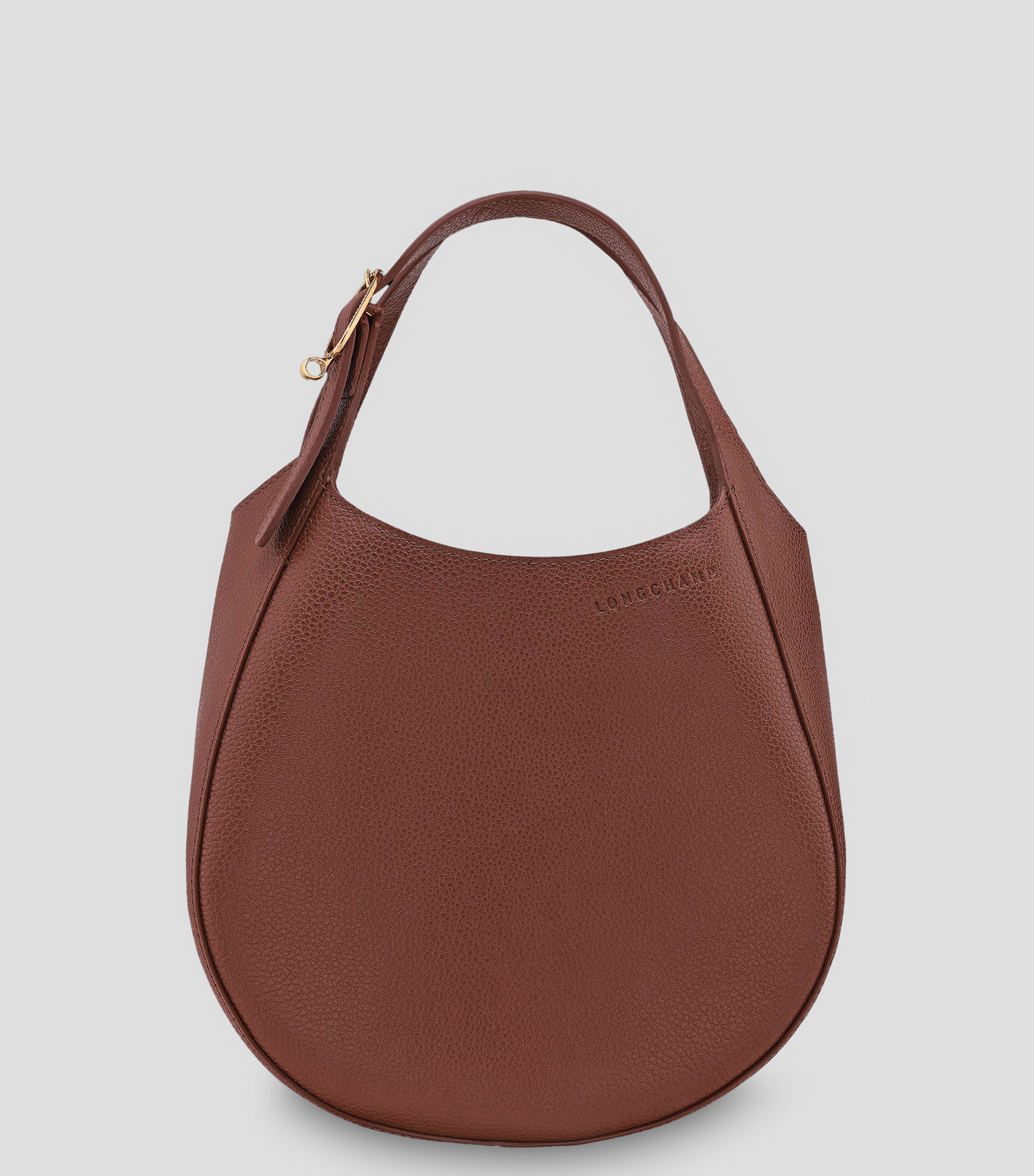 Bolsa Shoulder en cuero de vaqueta granulada Mujer