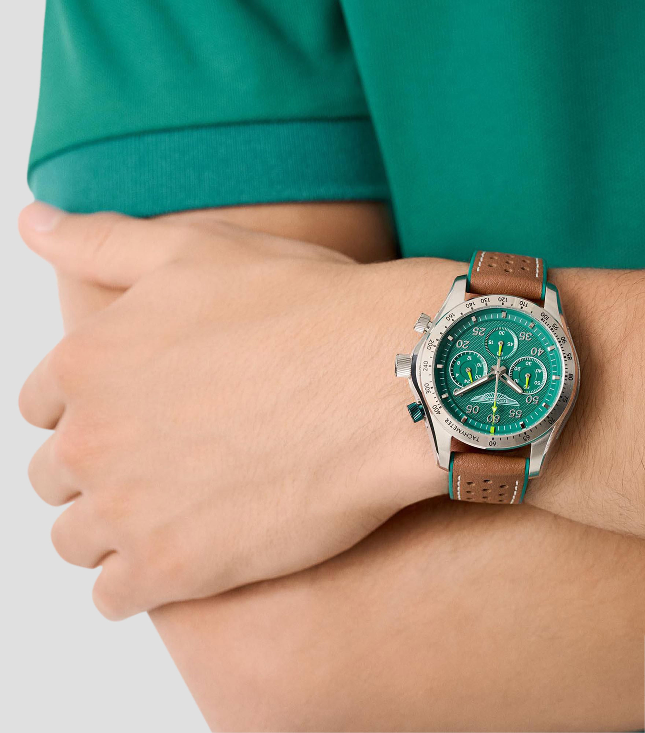 Reloj para hombre Trhill SGT Cronógrafo Casual Verde