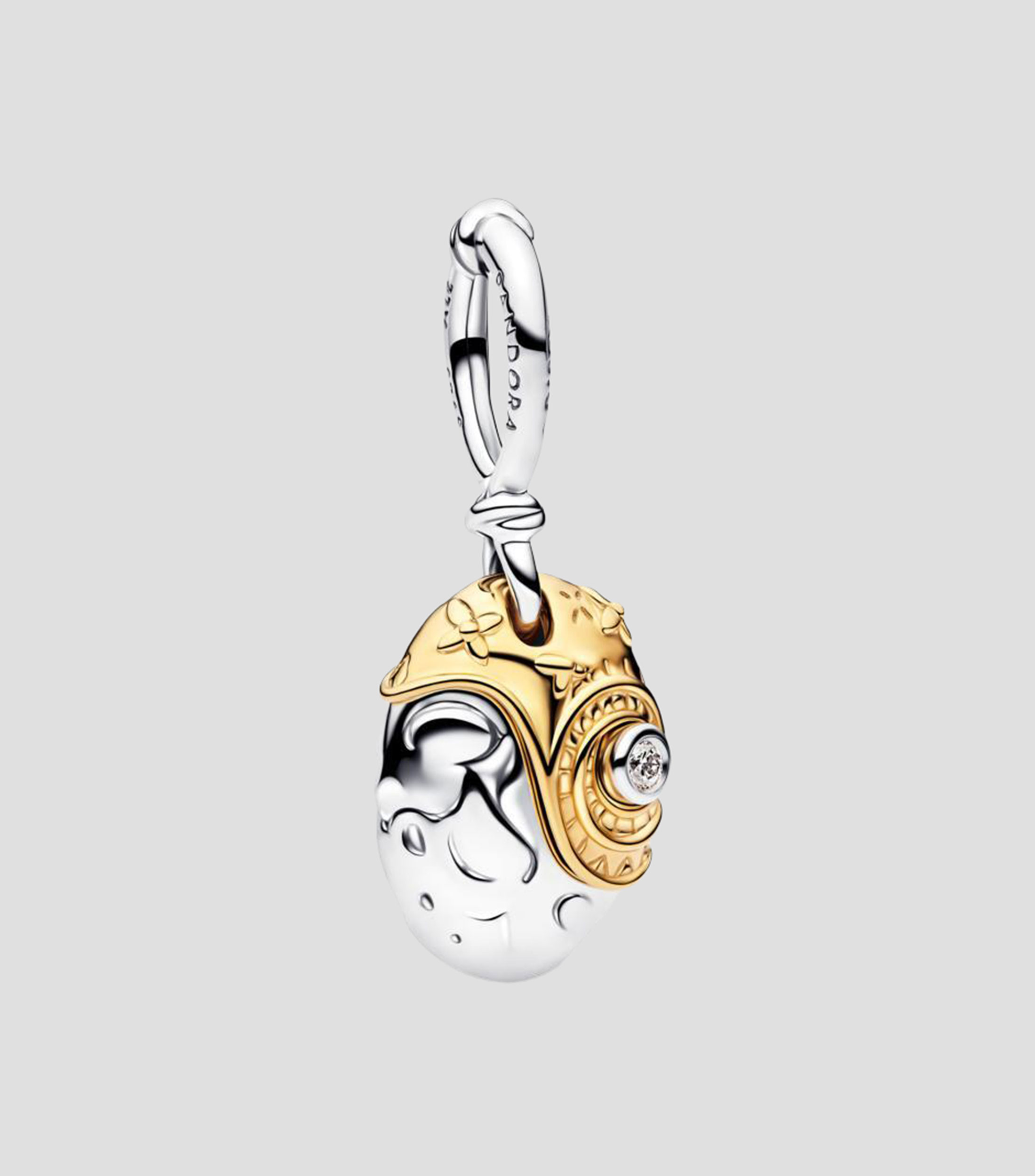 Charm Corazón de Te Fiti en Plata con diamante Mujer