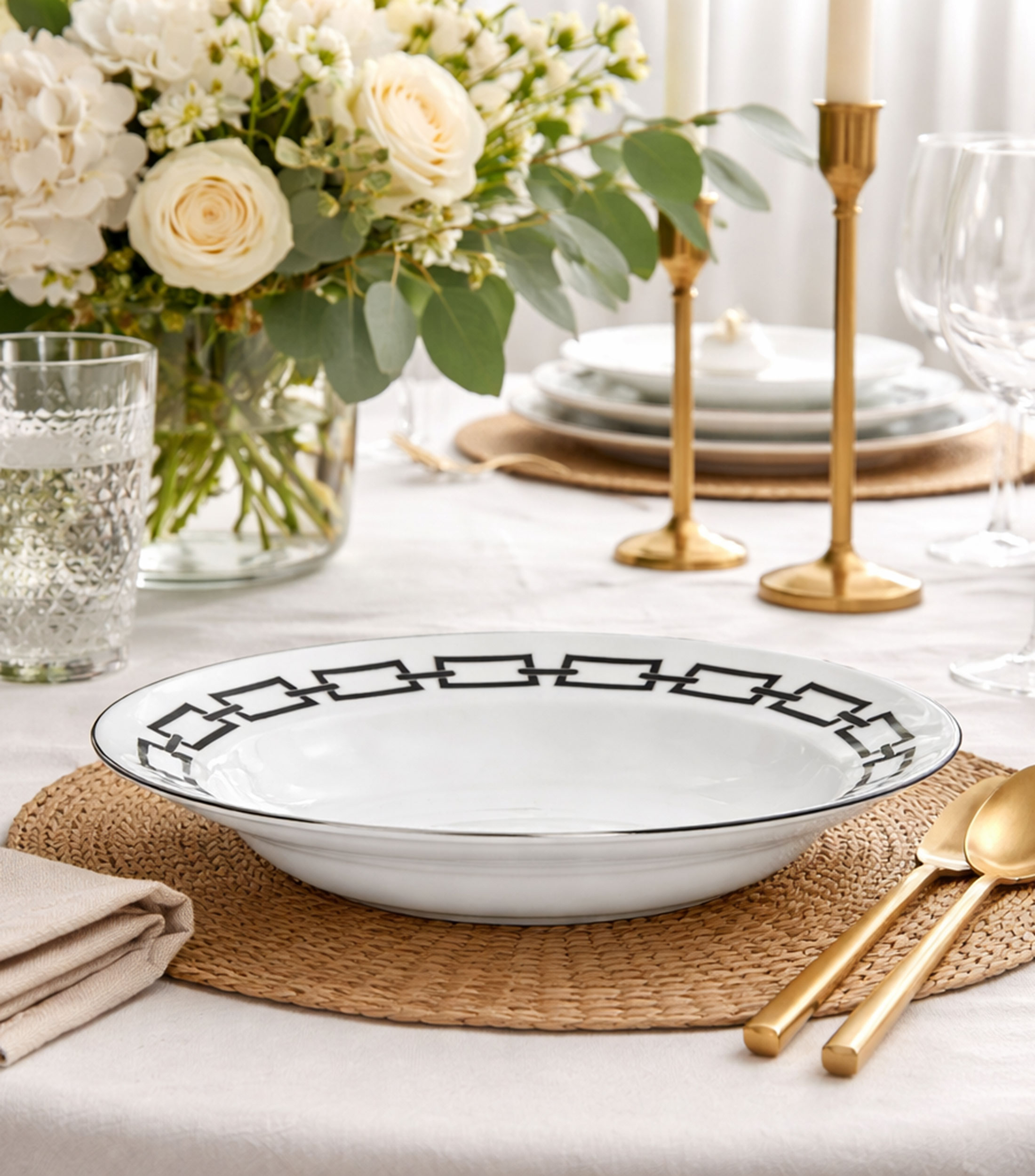 Plato para sopa Catena en porcelana