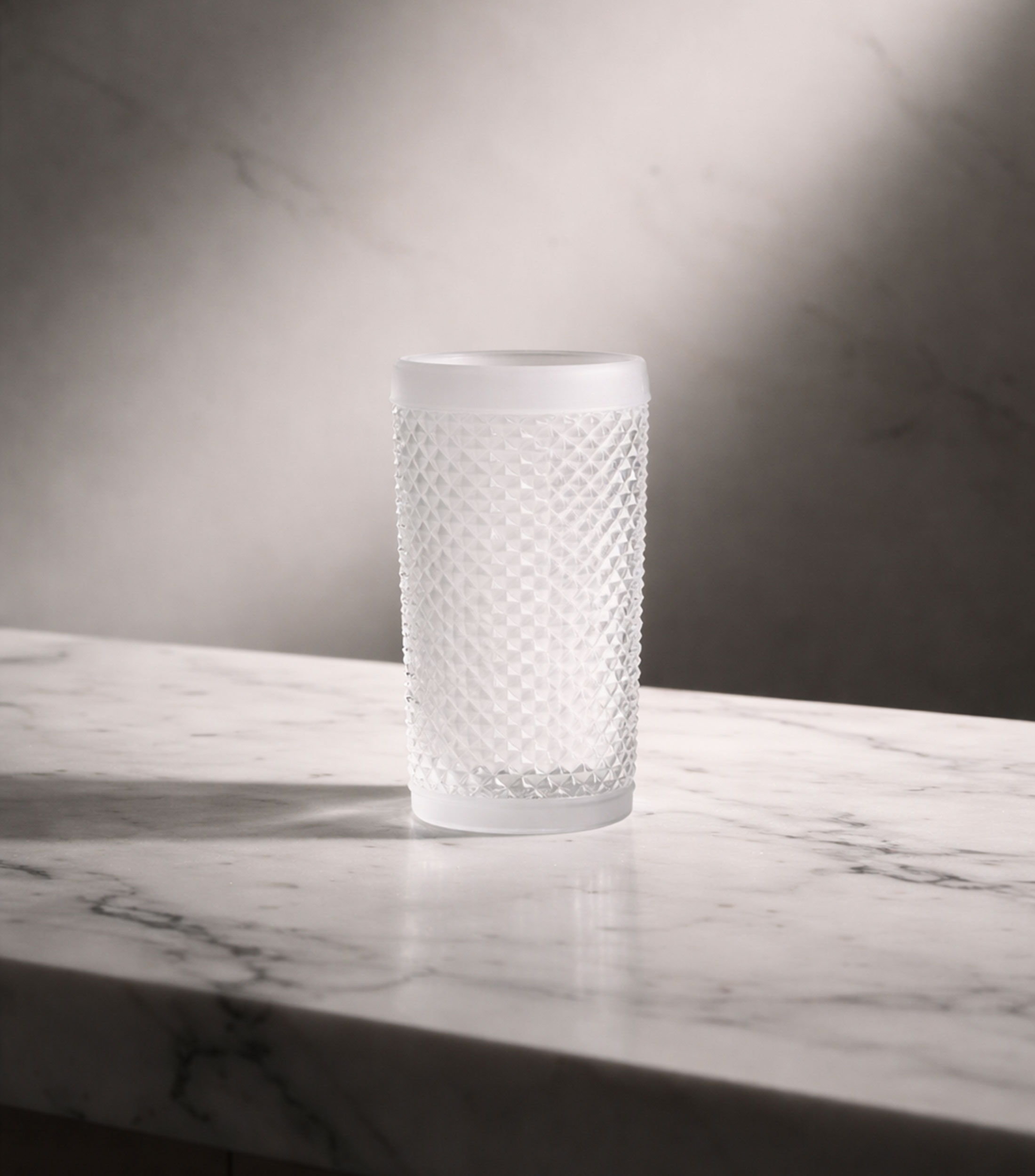 Vaso alto, Blanco Mate