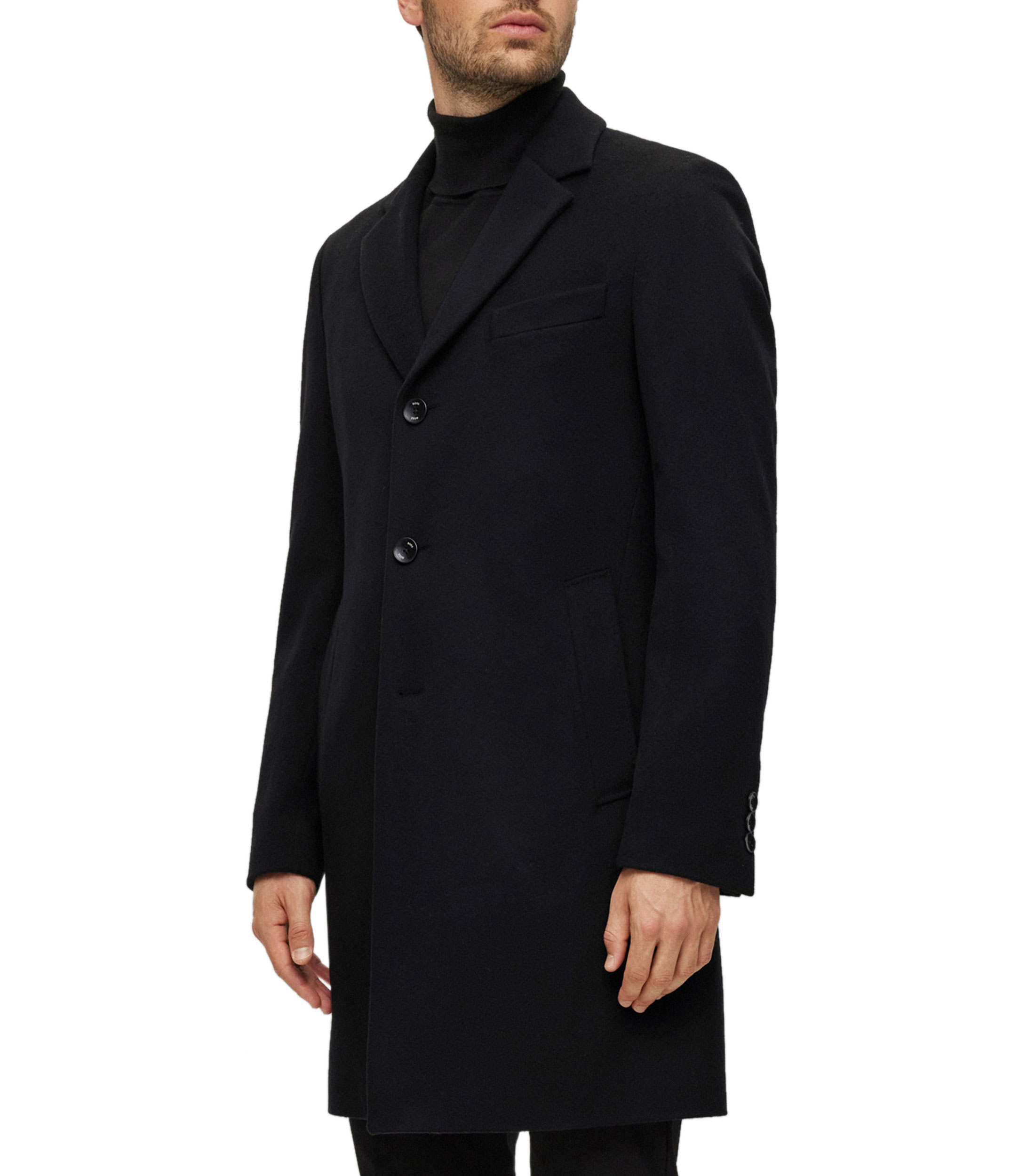 Boss Abrigo slim fit de lana y cashmere Hombre El Palacio de Hierro