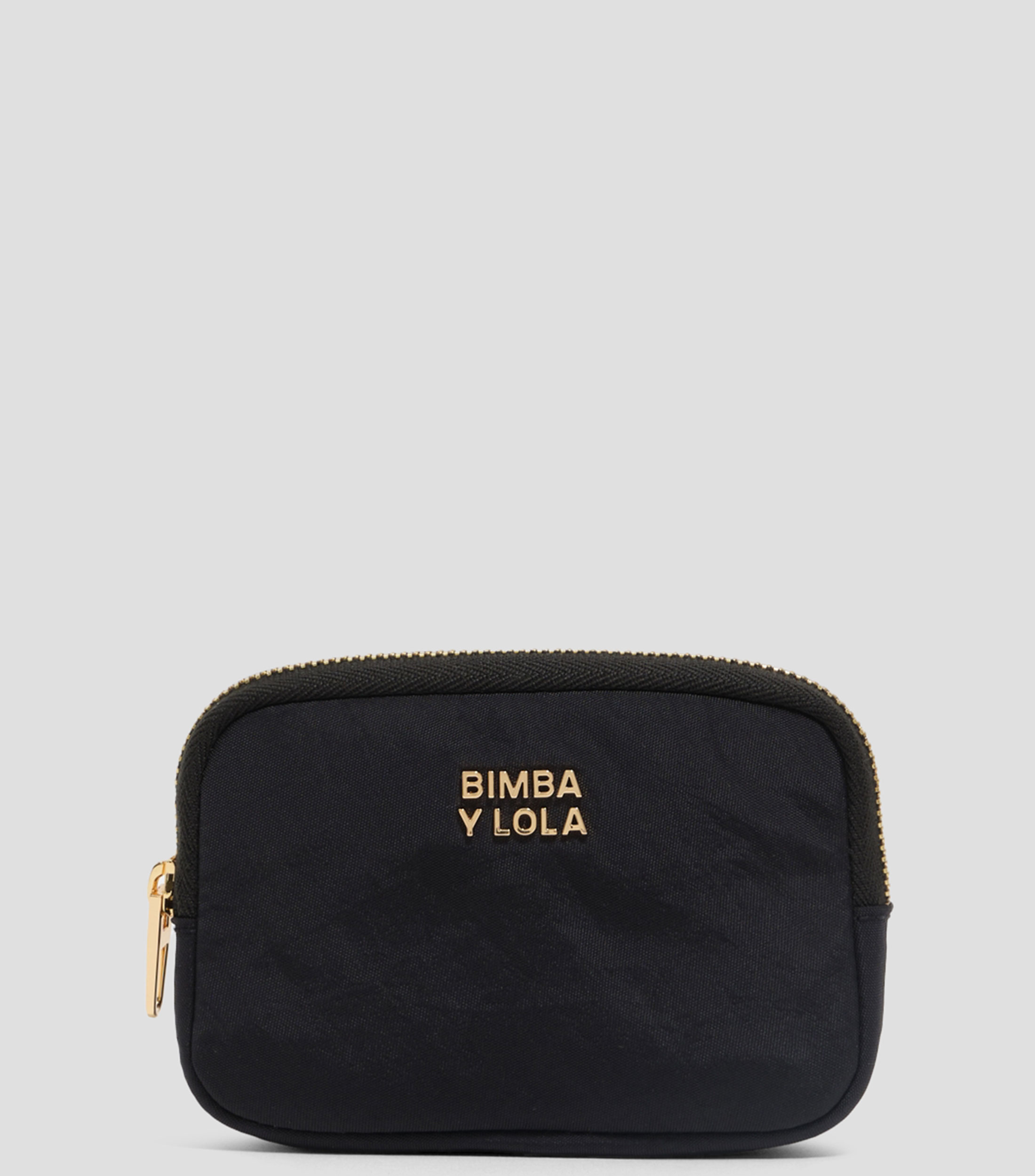 Monedero nylon negro Mujer