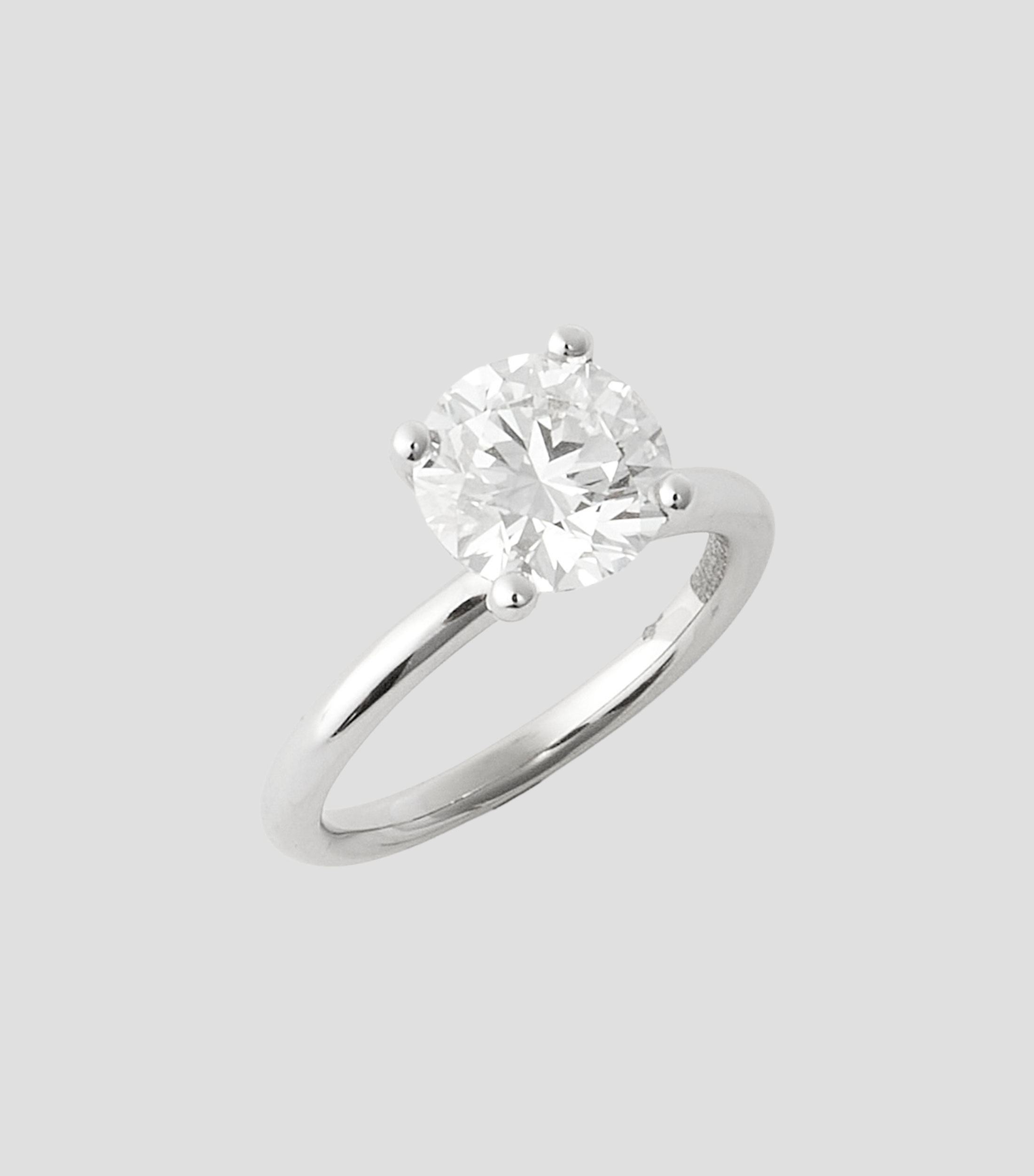 Anillo solitario en Oro de 14 Kilates con diamante de laboratorio Mujer