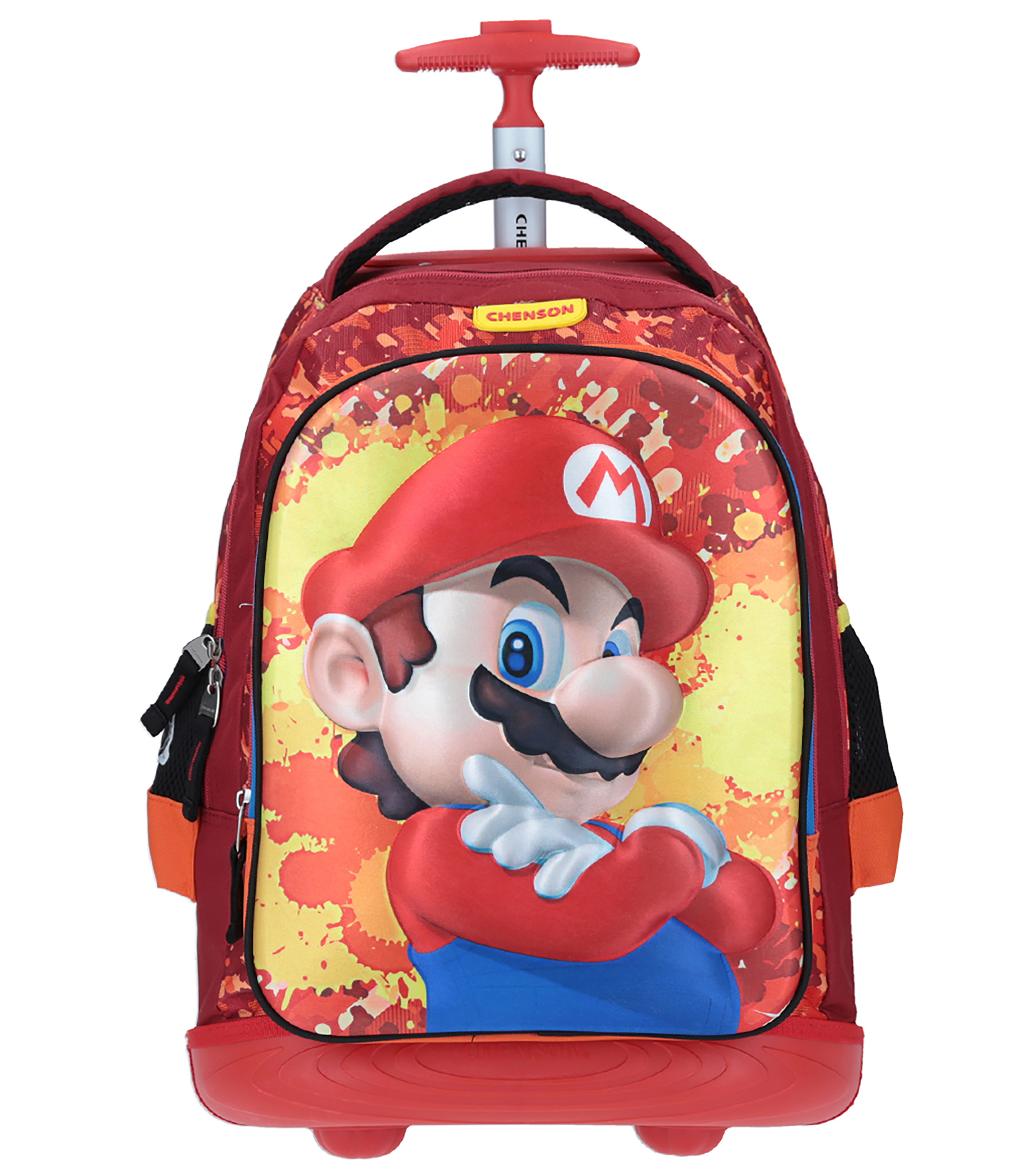 mochilas escolares de mario bros con ruedas