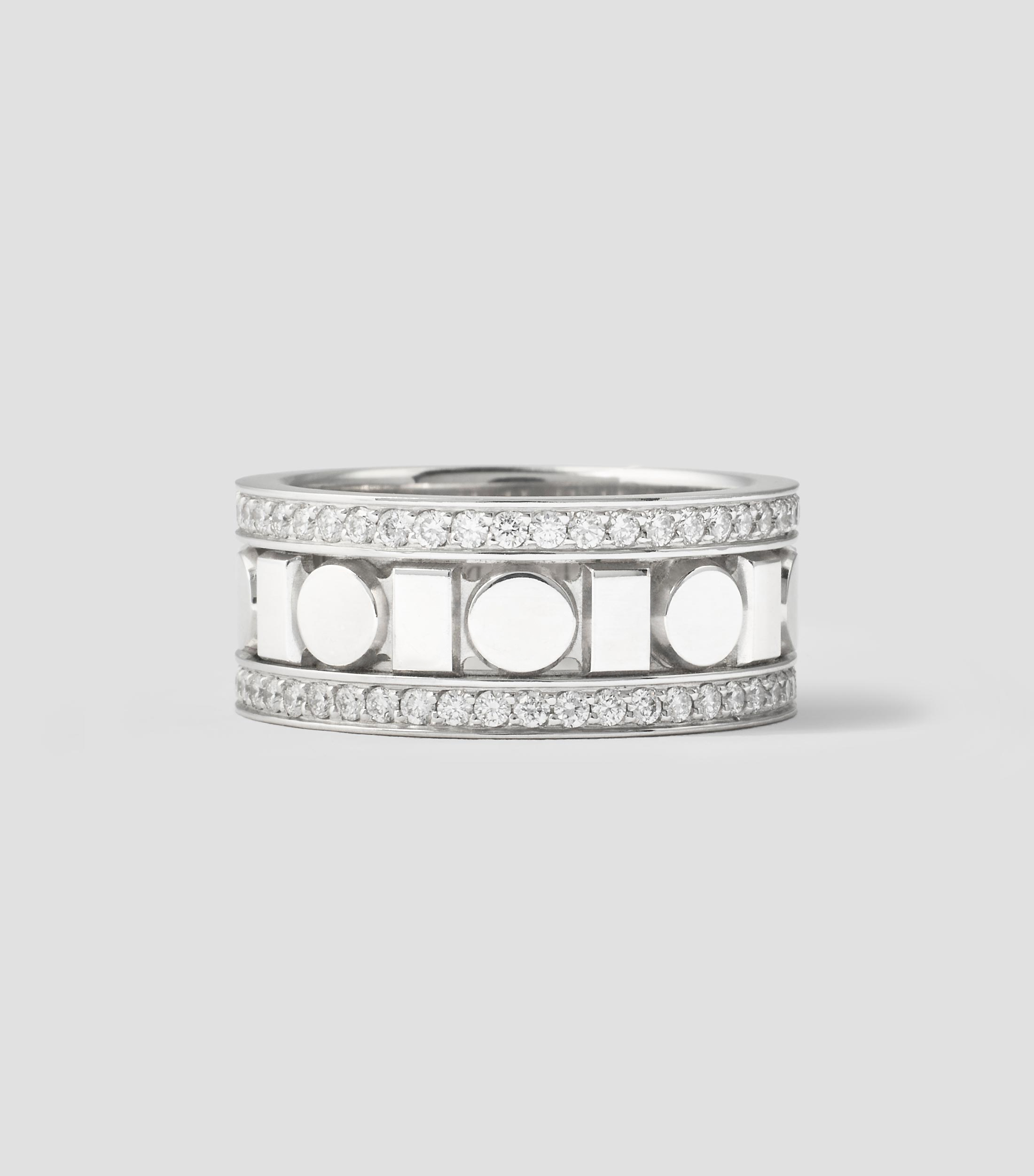 Anillo en oro blanco de 18 kilates Belle Époque con diamantes Mujer