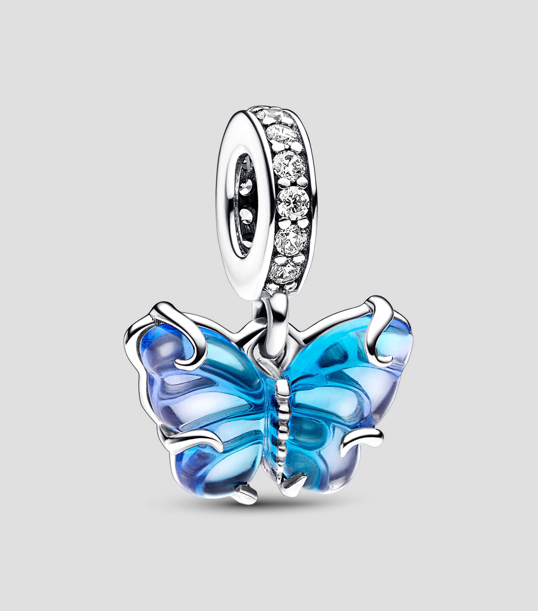 Charm de Cristal de Murano Mariposa en plata Pandora Moments Mujer