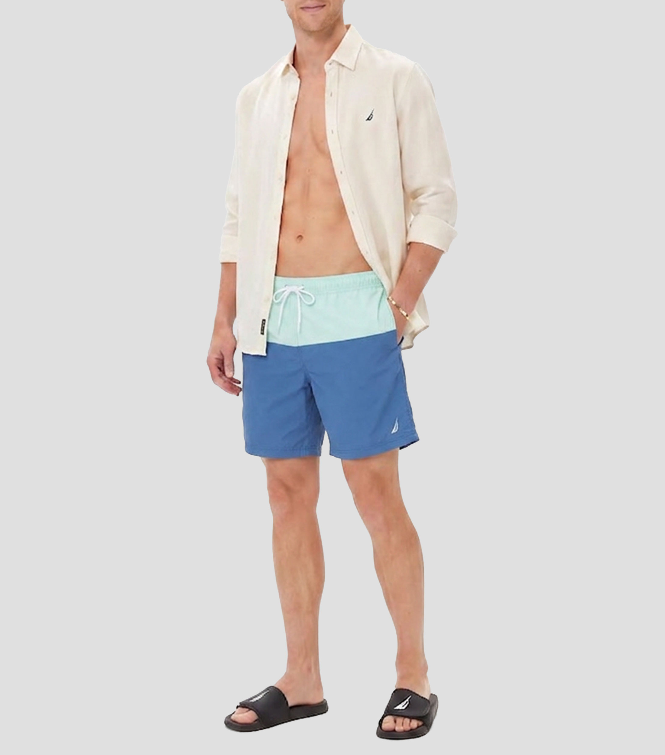 Traje de Baño corto liso Hombre