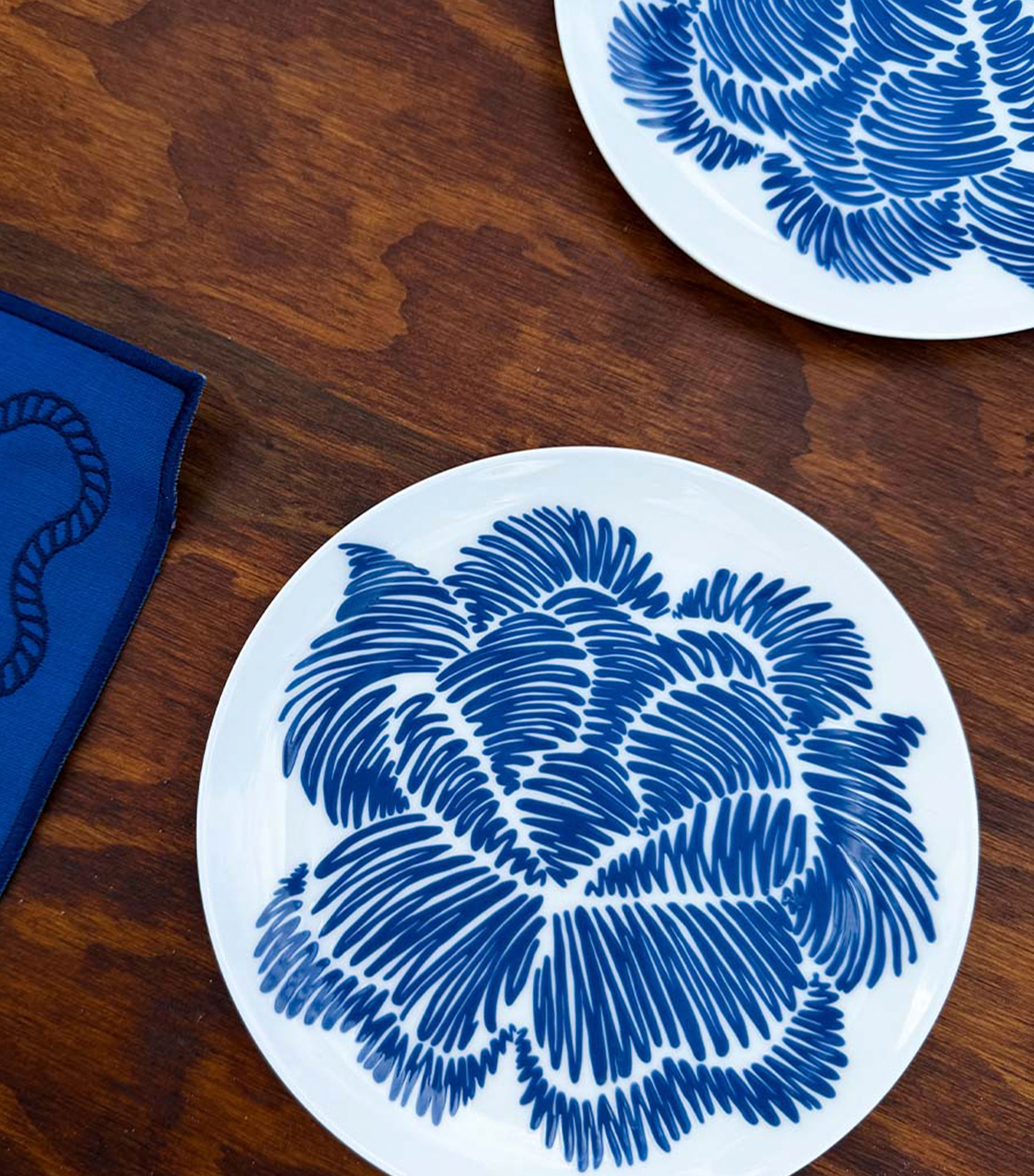 Set 4 Platos para pan Identidad Azul
